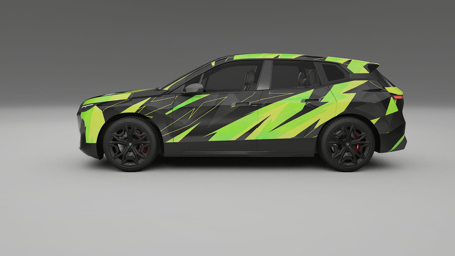 BMW iX M60 NINJA TURTLES – Design-Wrap PPF-Kit aus bedruckbarer Polyurethanfolie