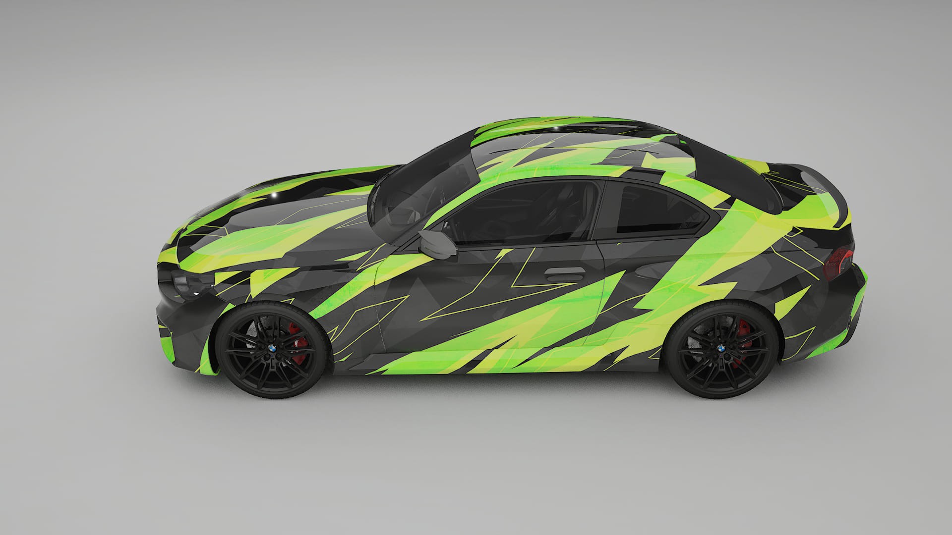 BMW M2 G87 NINJA TURTLES – Design-Wrap PPF-Kit aus bedruckbarer Polyurethanfolie