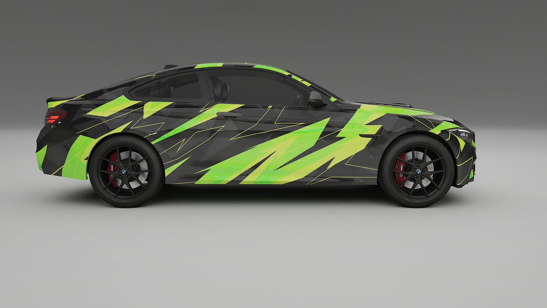 BMW M4 F82 NINJA TURTLES Designed Wrap PPF Kit – Printable Polyurethane Film