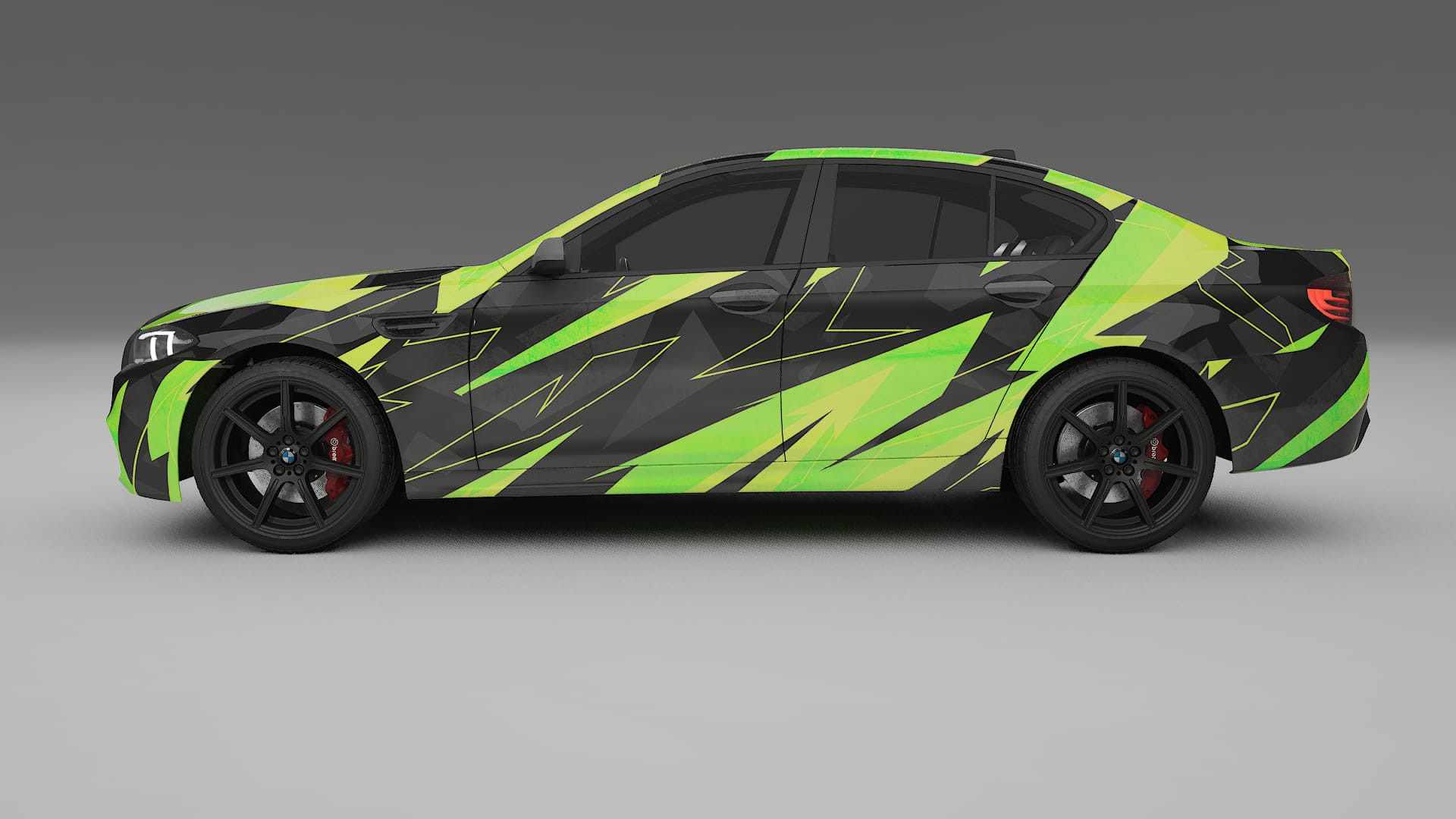BMW M5 F10 NINJA TURTLES Designed Wrap PPF Kit – Printable Polyurethane Film