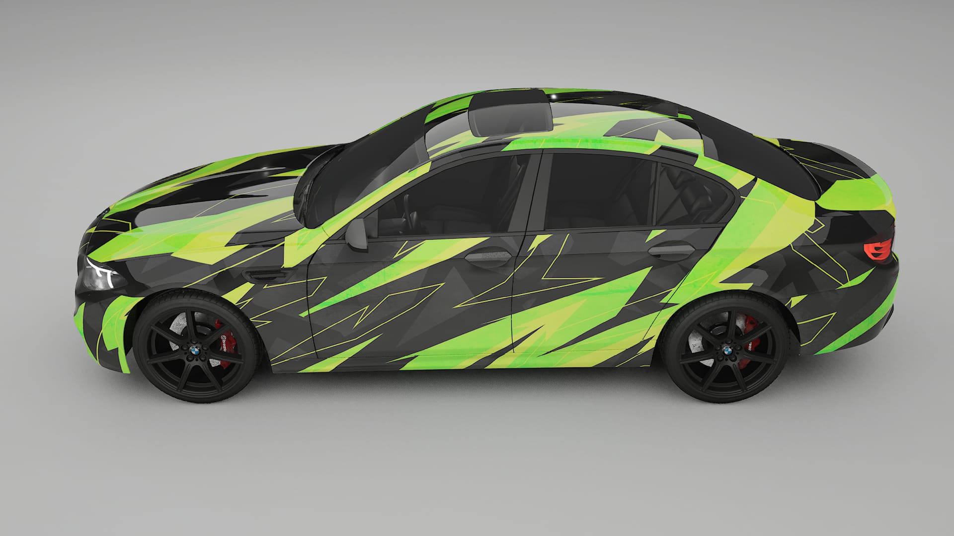 BMW M5 F10 NINJA TURTLES – Design-Wrap PPF-Kit aus bedruckbarer Polyurethanfolie