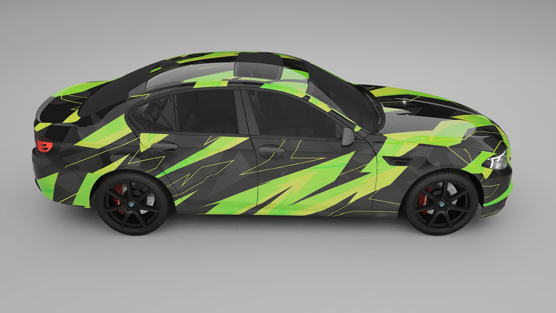BMW M5 F10 NINJA TURTLES Designed Wrap PPF Kit – Printable Polyurethane Film