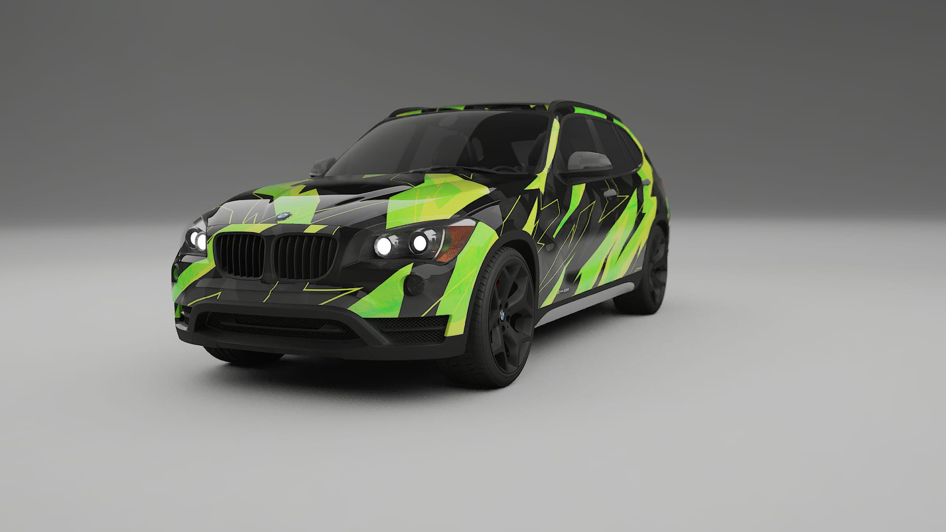 BMW X1 E84 NINJA TURTLES – Design-Wrap PPF-Kit aus bedruckbarer Polyurethanfolie