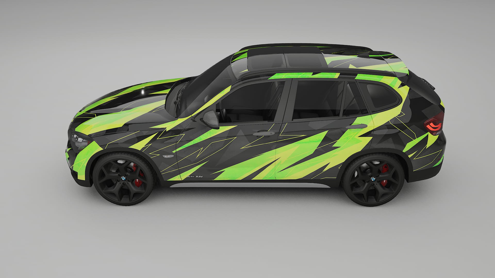 BMW X1 E84 NINJA TURTLES – Design-Wrap PPF-Kit aus bedruckbarer Polyurethanfolie
