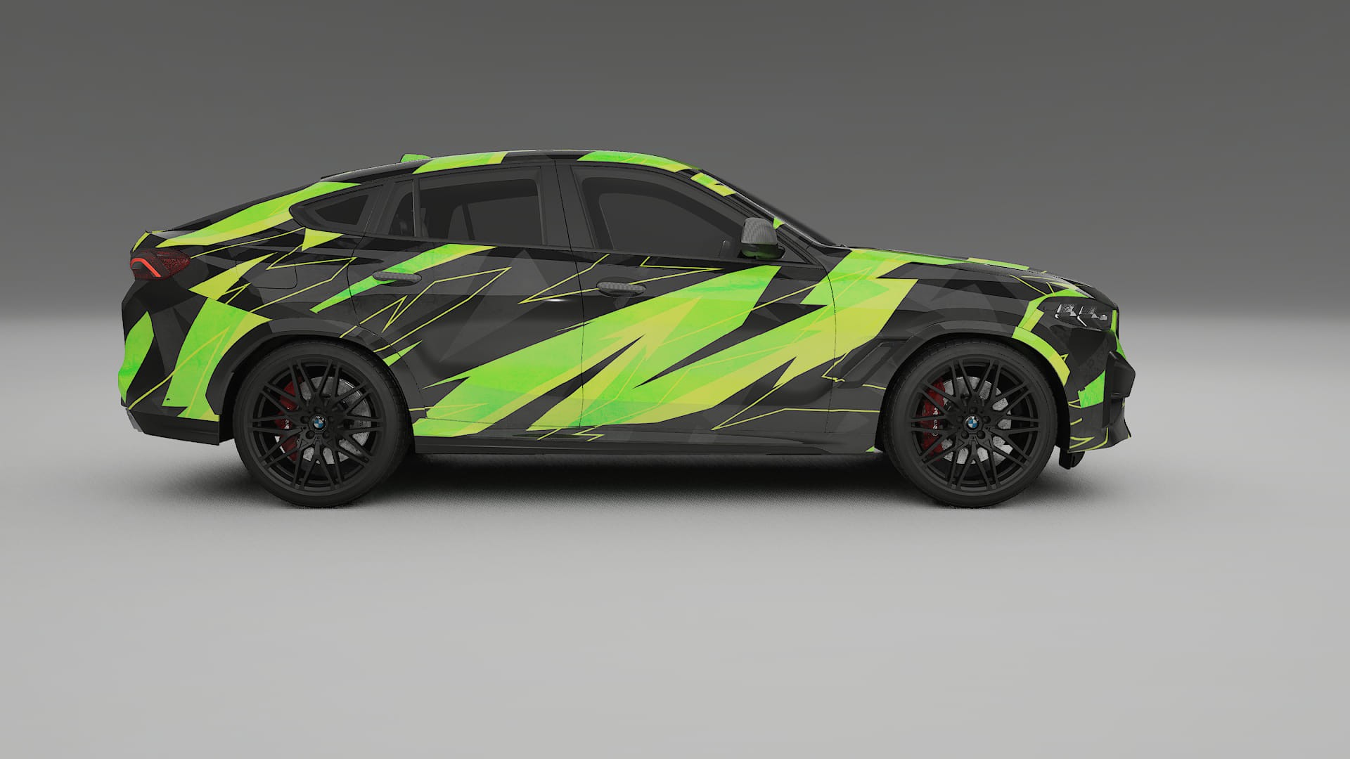 BMW X6 F96 Competition NINJA TURTLES – Design-Wrap PPF-Kit aus bedruckbarer Polyurethanfolie