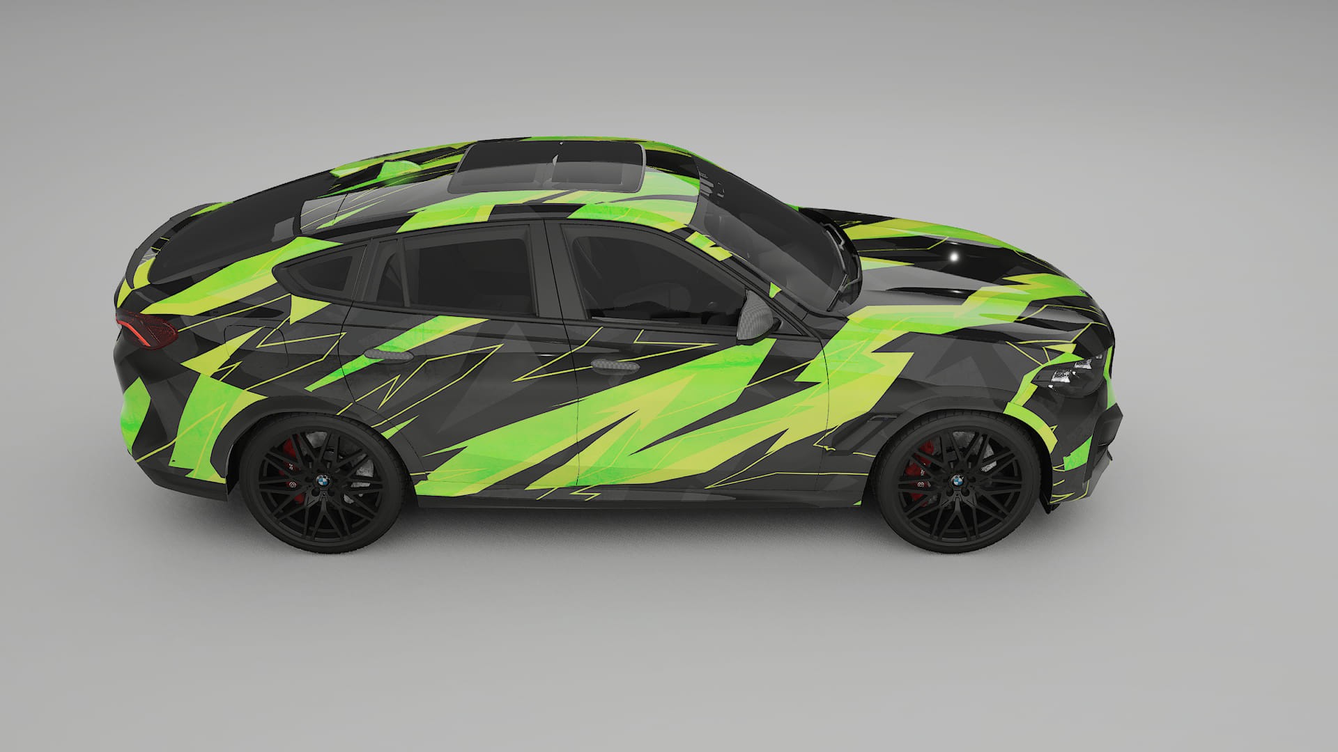 BMW X6 F96 Competition NINJA TURTLES – Design-Wrap PPF-Kit aus bedruckbarer Polyurethanfolie