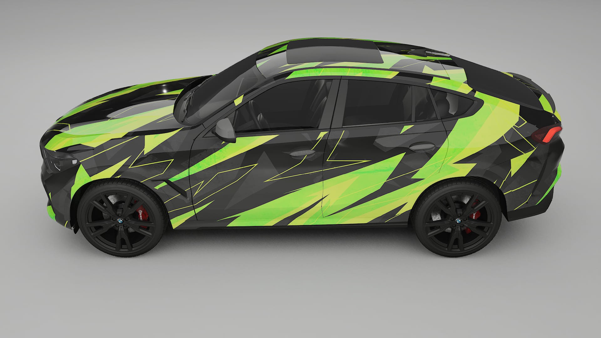 BMW X6 G06 F96 NINJA TURTLES – Design-Wrap PPF-Kit aus bedruckbarer Polyurethanfolie