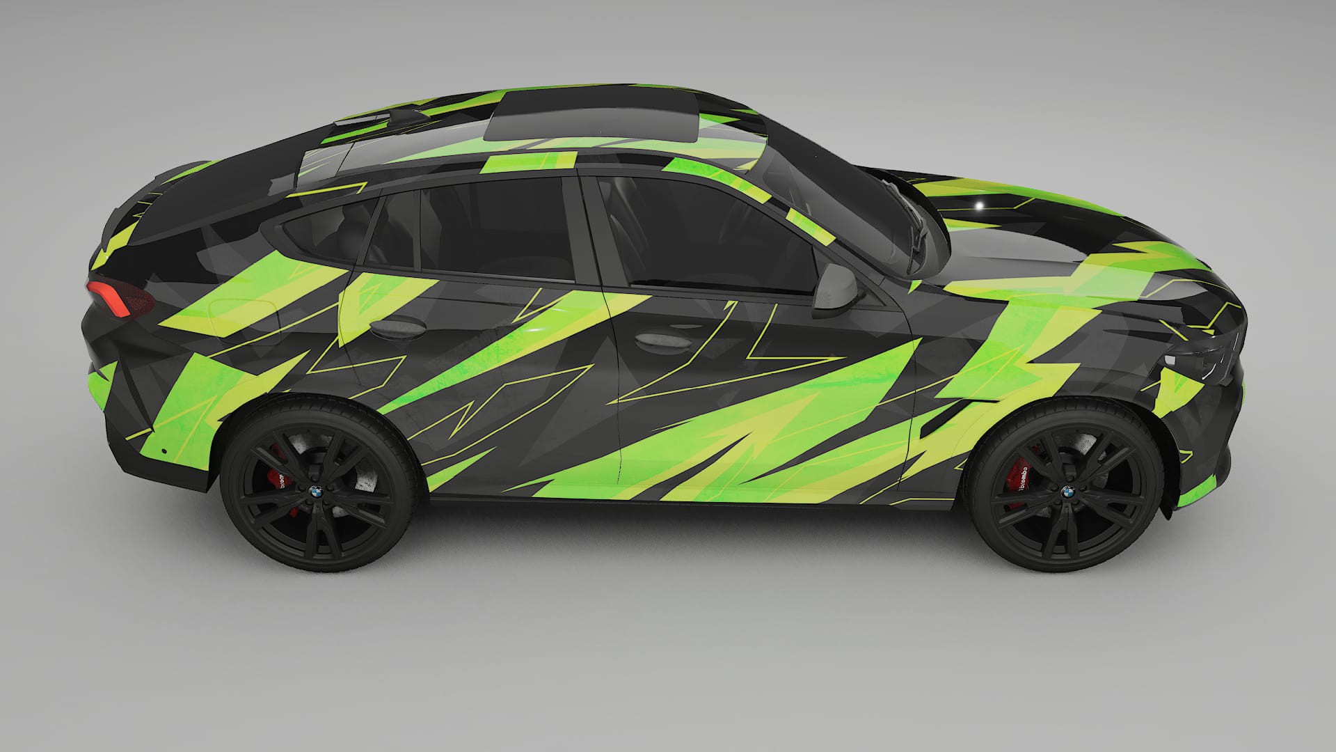 BMW X6 G06 F96 NINJA TURTLES – Design-Wrap PPF-Kit aus bedruckbarer Polyurethanfolie