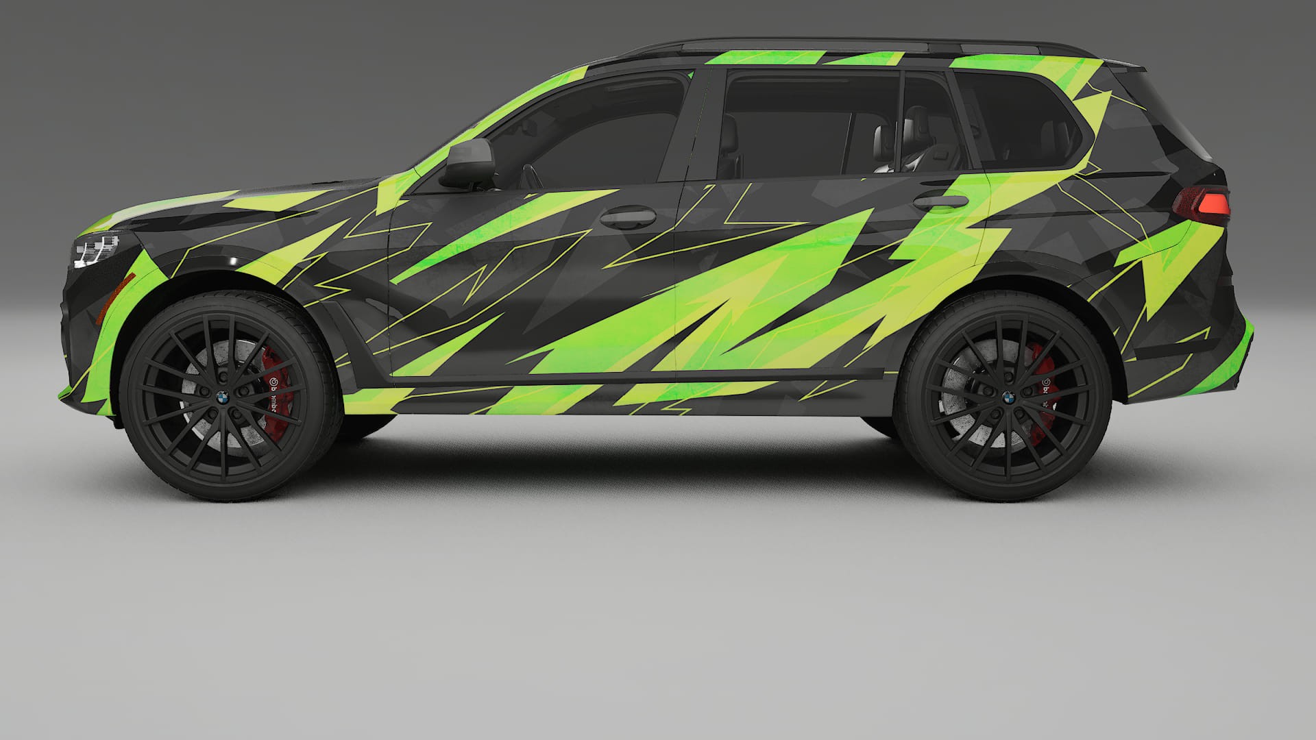 BMW X7 M G07 NINJA TURTLES – Design-Wrap PPF-Kit aus bedruckbarer Polyurethanfolie