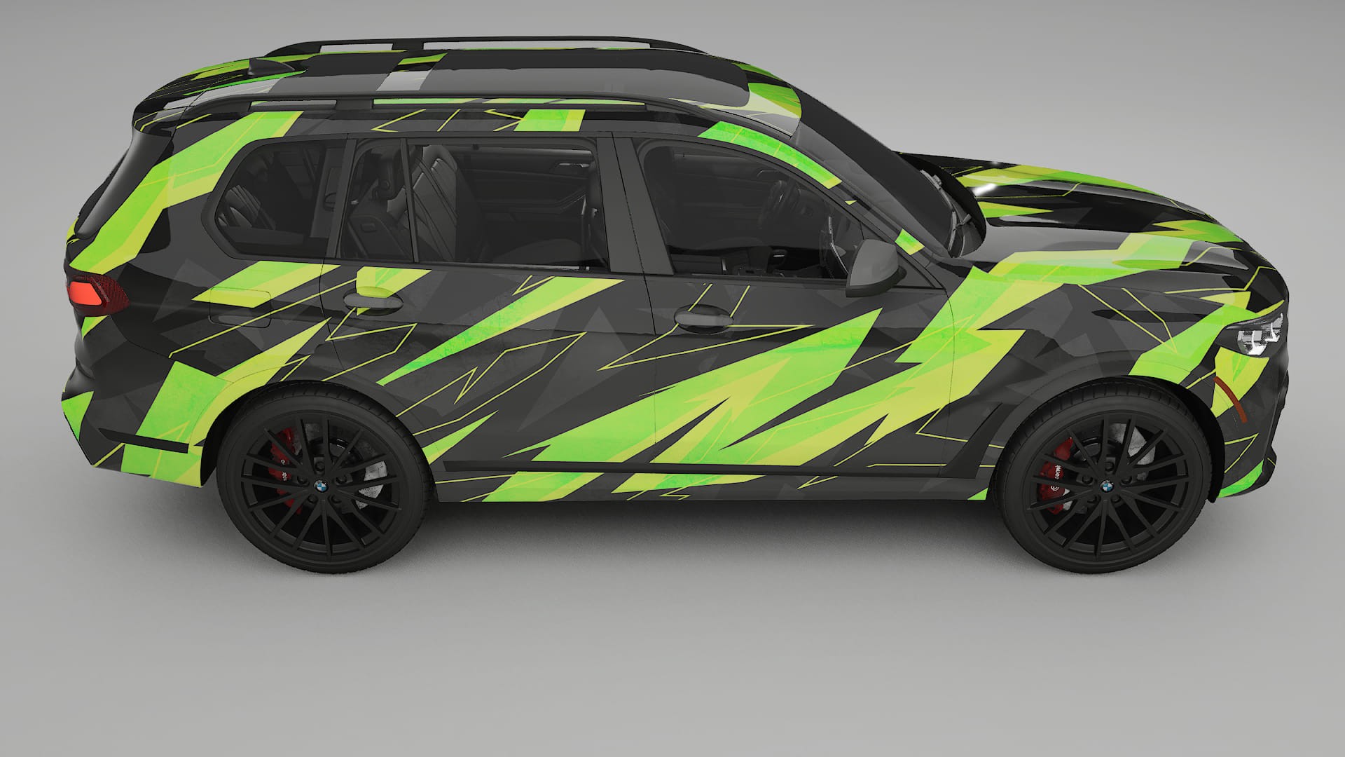 BMW X7 M G07 NINJA TURTLES – Design-Wrap PPF-Kit aus bedruckbarer Polyurethanfolie
