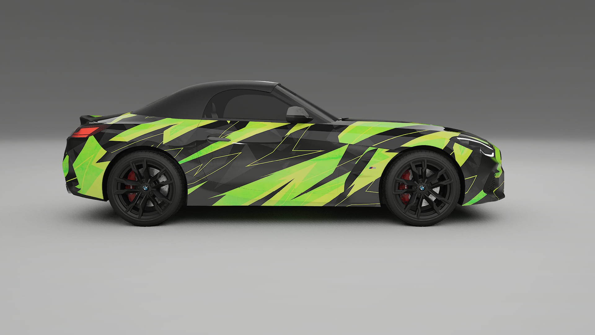BMW Z4 G29 M40i First edition roadster NINJA TURTLES – Design-Wrap PPF-Kit aus bedruckbarer Polyurethanfolie