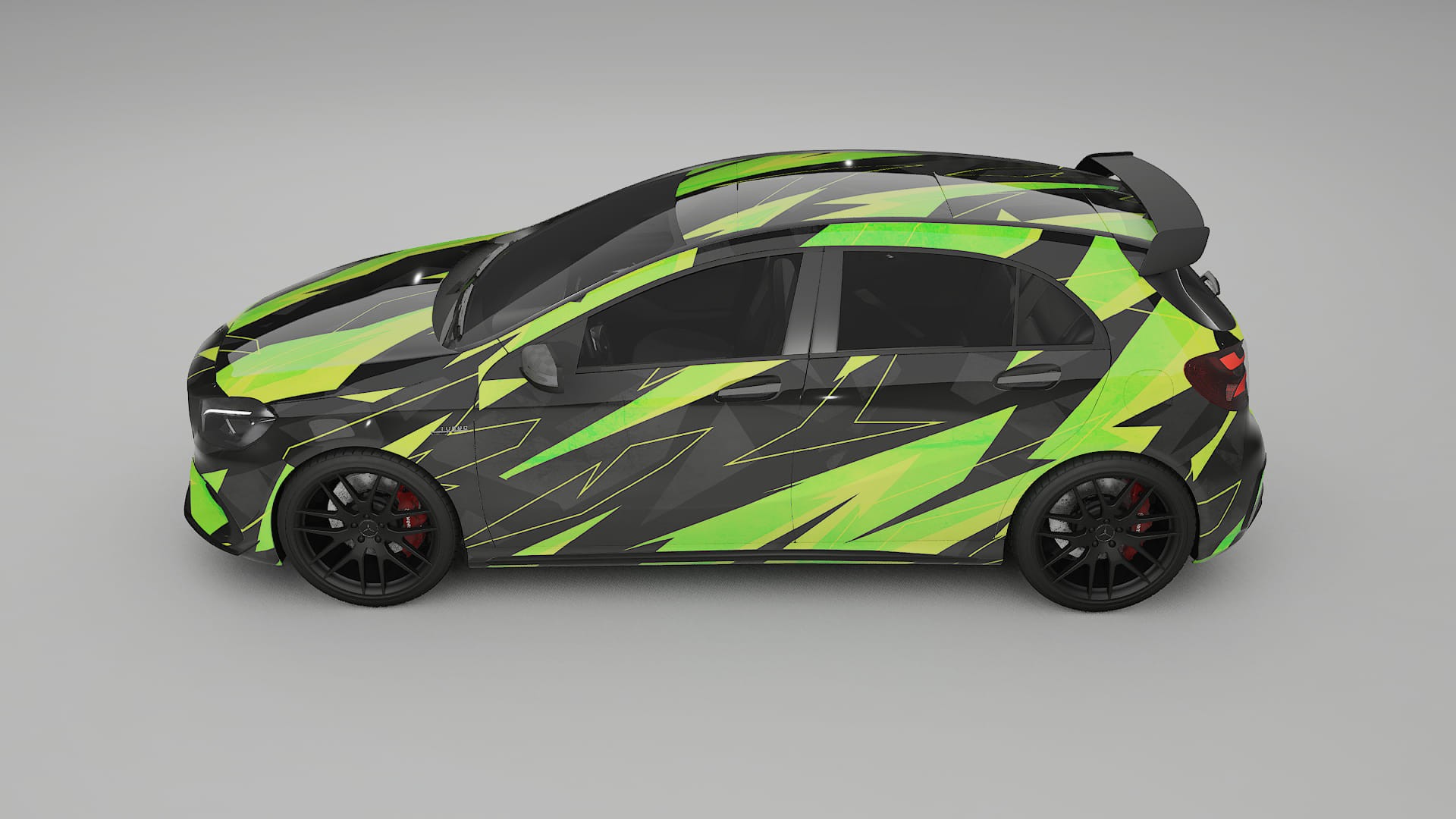 Mercedes A45 AMG W176 NINJA TURTLES Designed Wrap PPF Kit – Printable Polyurethane Film