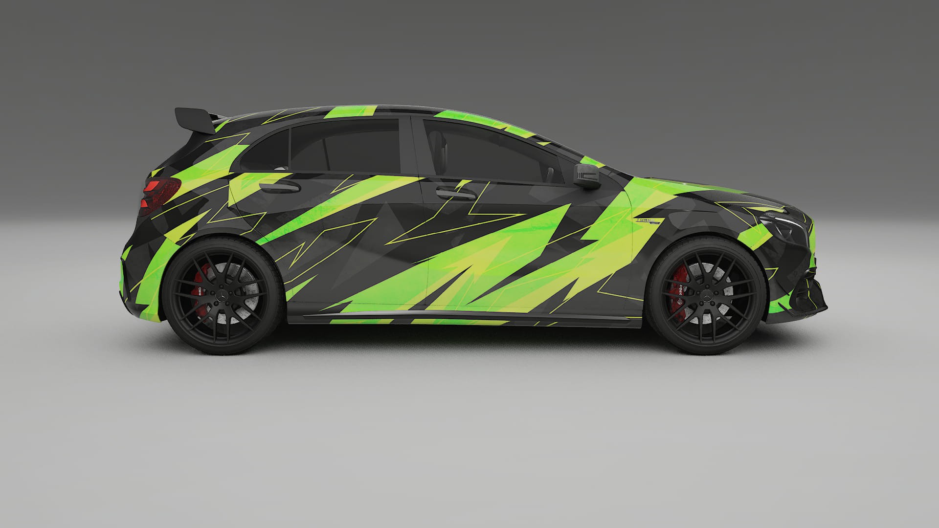 Mercedes A45 AMG W176 NINJA TURTLES Designed Wrap PPF Kit – Printable Polyurethane Film