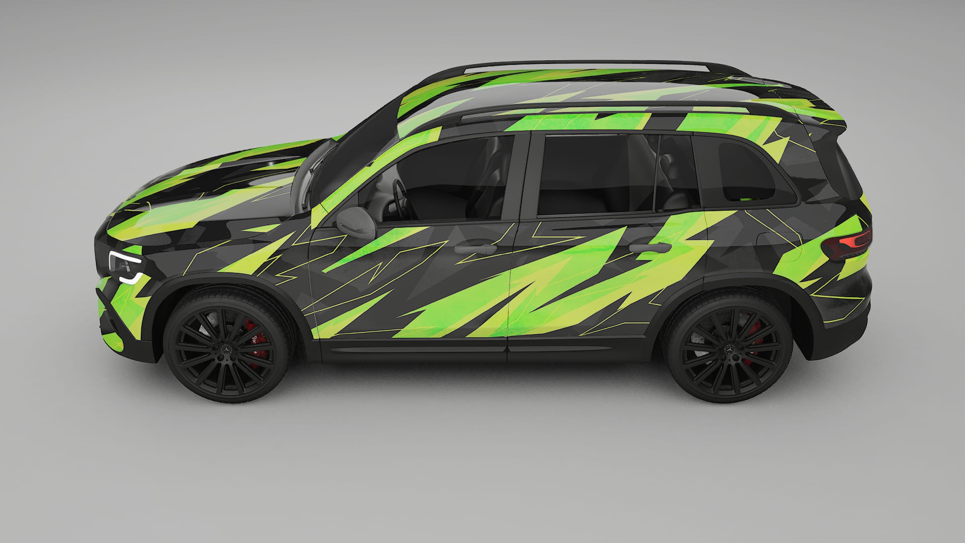 Mercedes AMG GLB NINJA TURTLES Designed Wrap PPF Kit – Printable Polyurethane Film