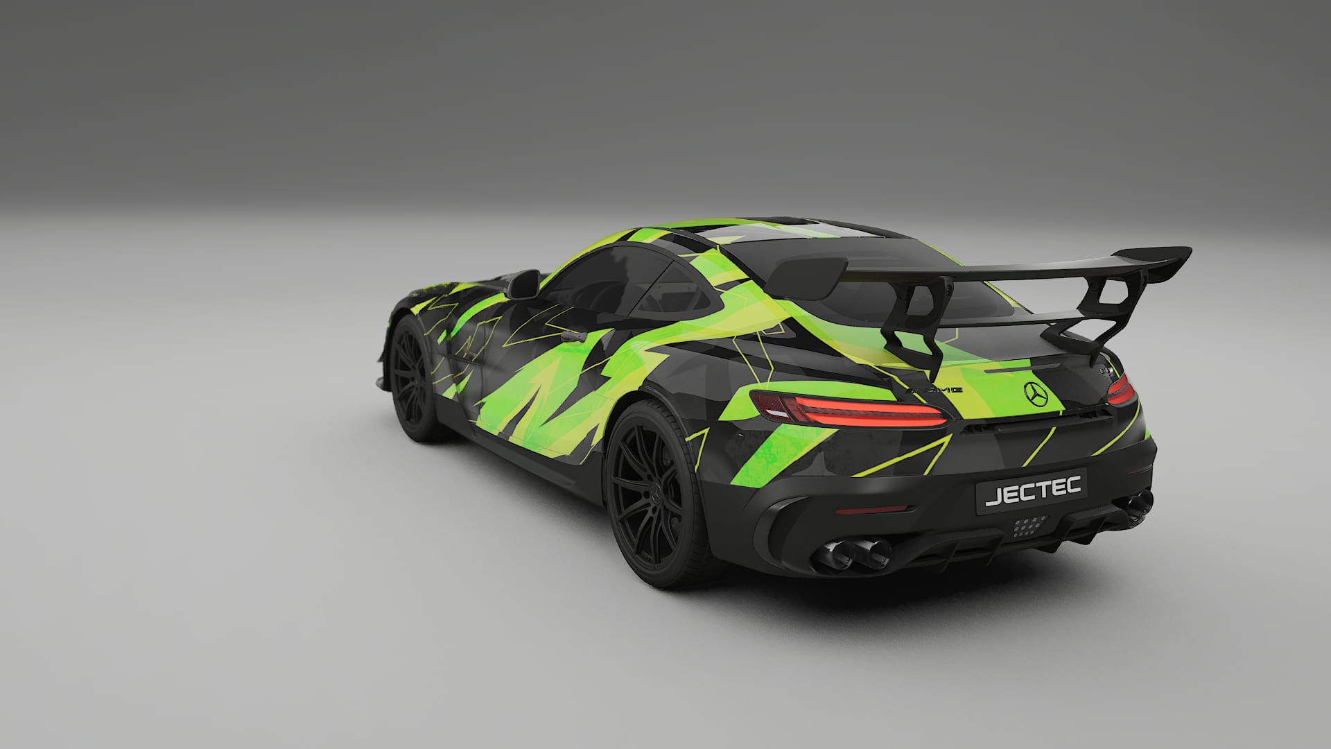 Mercedes AMG GT Black Series C192 Coupe NINJA TURTLES – Design-Wrap PPF-Kit aus bedruckbarer Polyurethanfolie