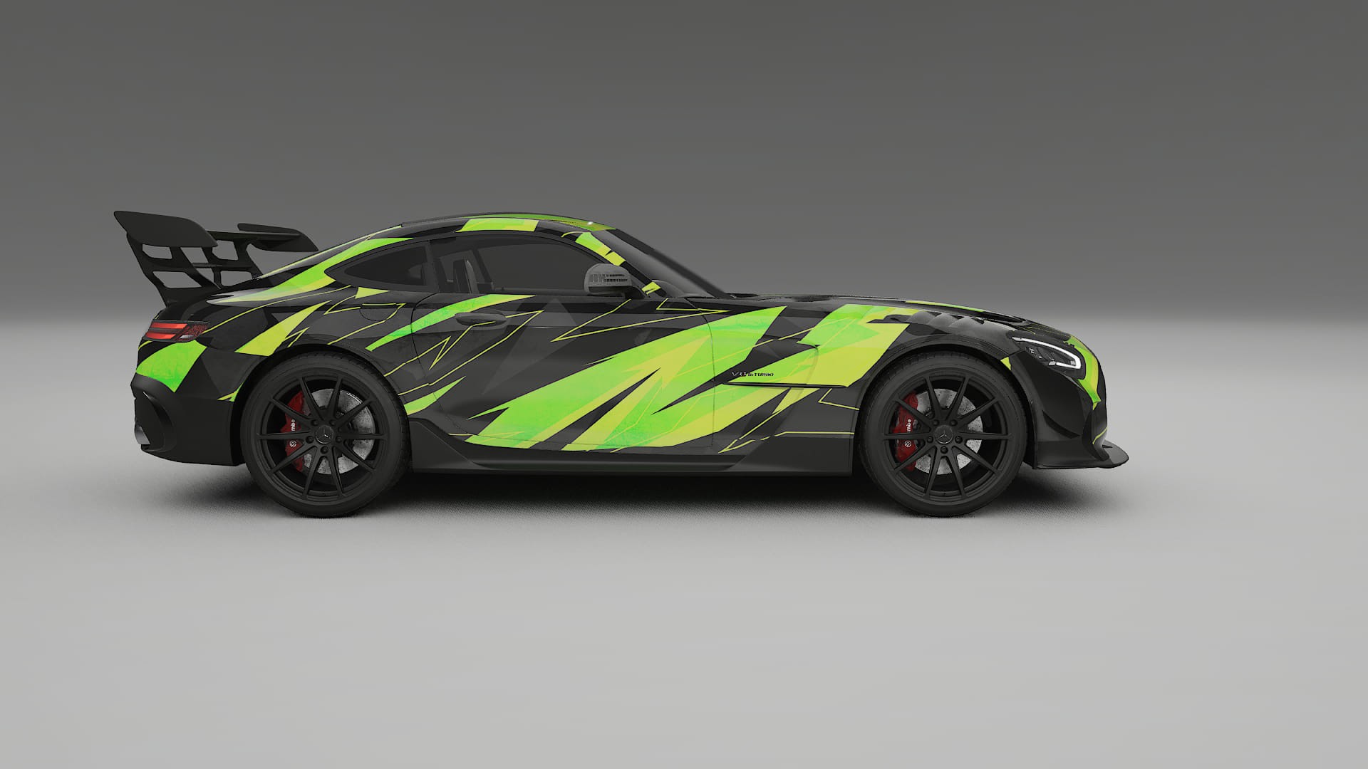Mercedes AMG GT Black Series C192 Coupe NINJA TURTLES Designed Wrap PPF Kit – Printable Polyurethane Film