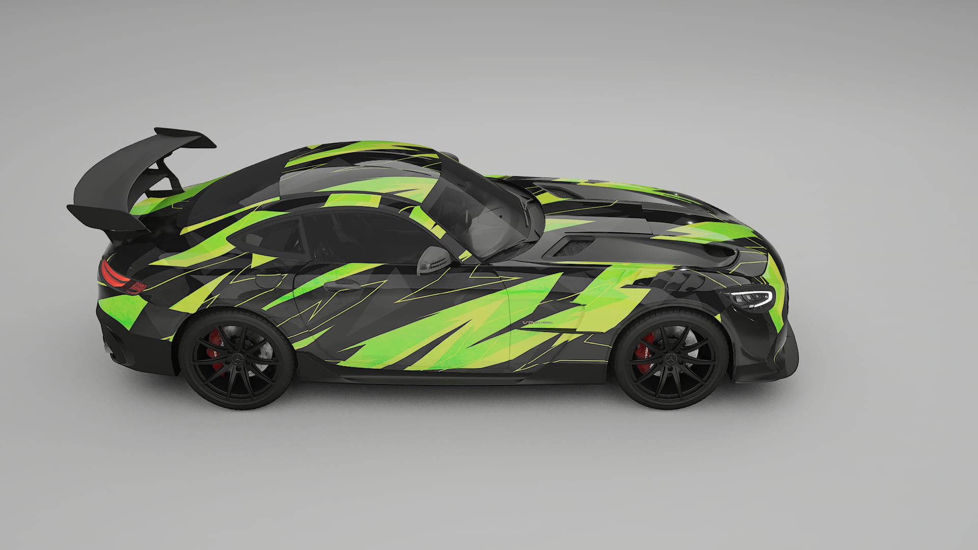 Mercedes AMG GT Black Series C192 Coupe NINJA TURTLES Designed Wrap PPF Kit – Printable Polyurethane Film