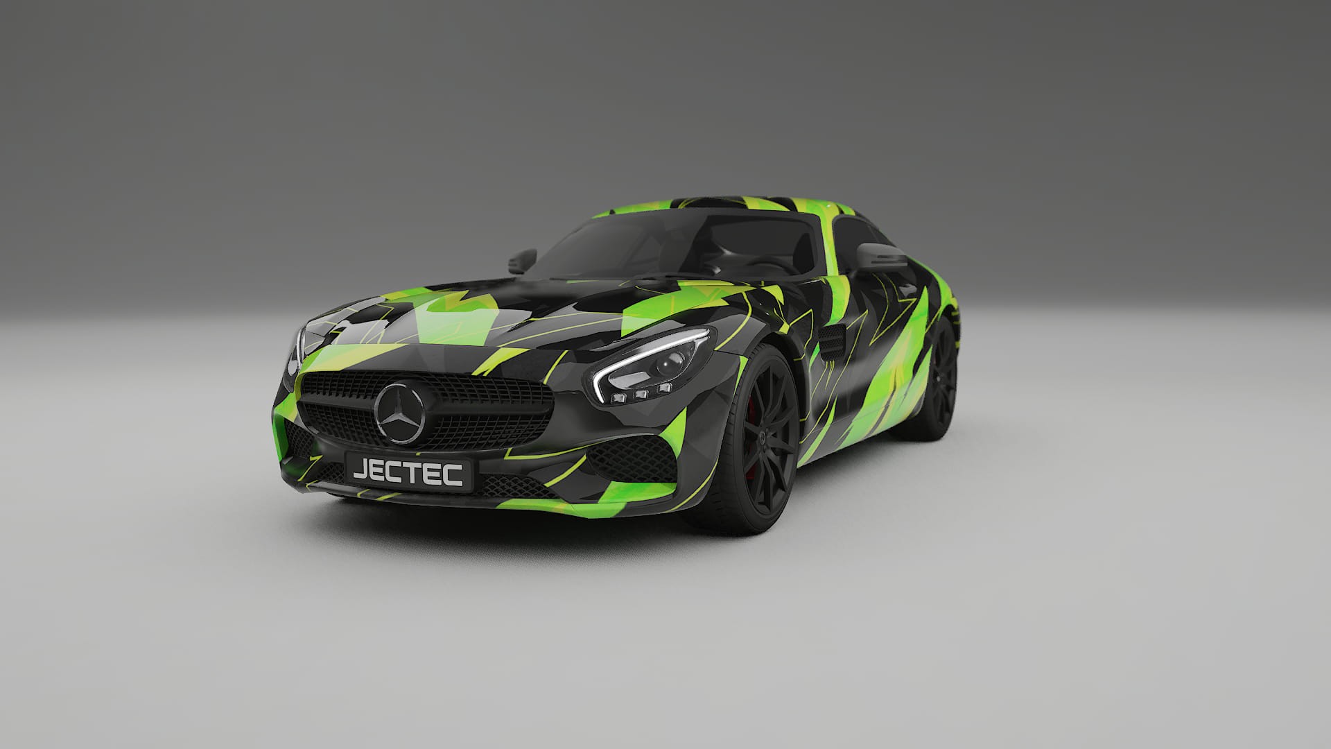 Mercedes AMG GT C190 Coupe NINJA TURTLES – Design-Wrap PPF-Kit aus bedruckbarer Polyurethanfolie