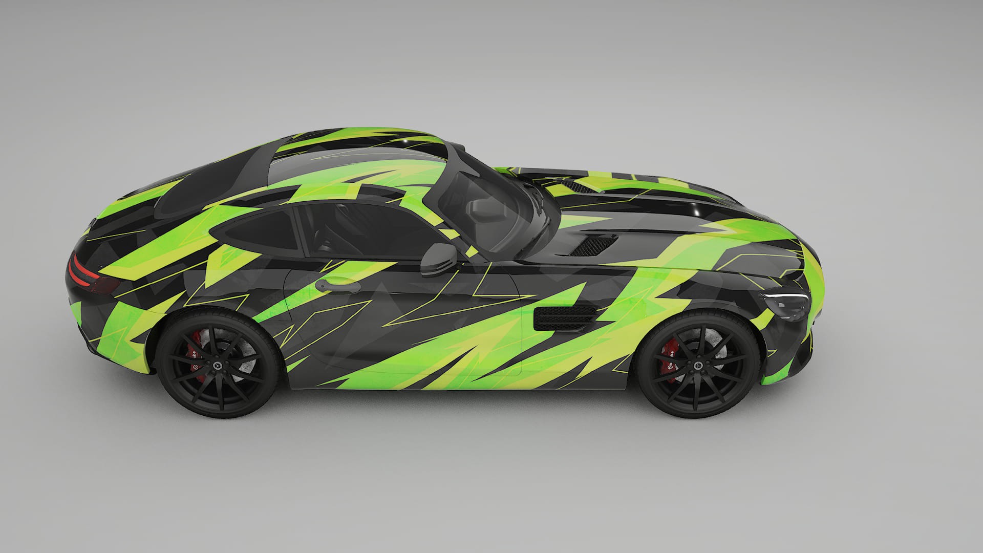 Mercedes AMG GT C190 Coupe NINJA TURTLES Designed Wrap PPF Kit – Printable Polyurethane Film