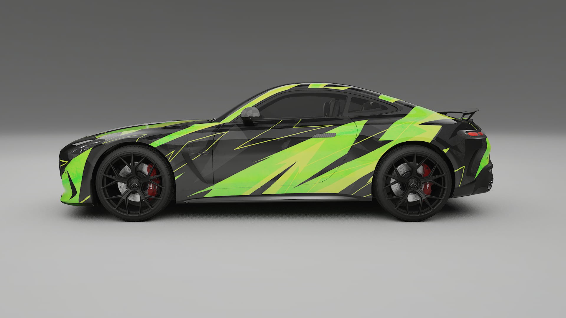 Mercedes AMG GT Coupe C192 NINJA TURTLES – Design-Wrap PPF-Kit aus bedruckbarer Polyurethanfolie