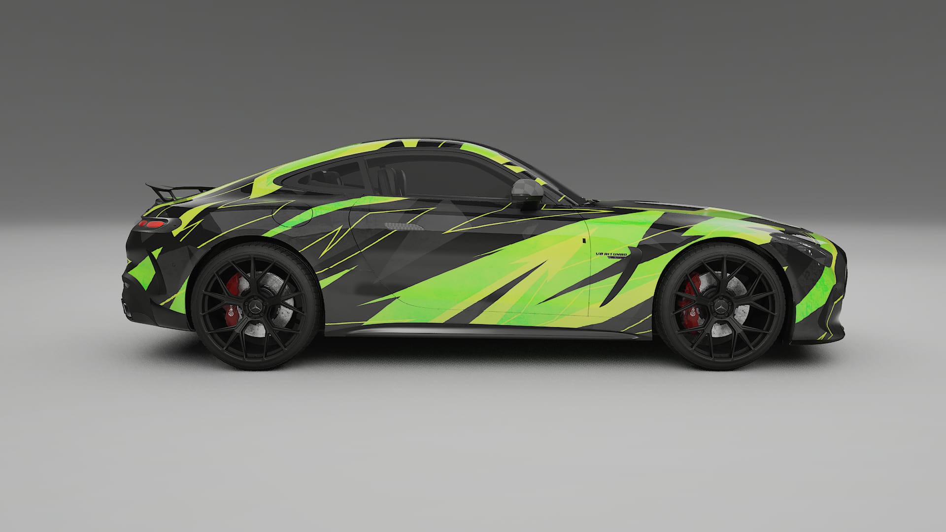Mercedes AMG GT Coupe C192 NINJA TURTLES Designed Wrap PPF Kit – Printable Polyurethane Film