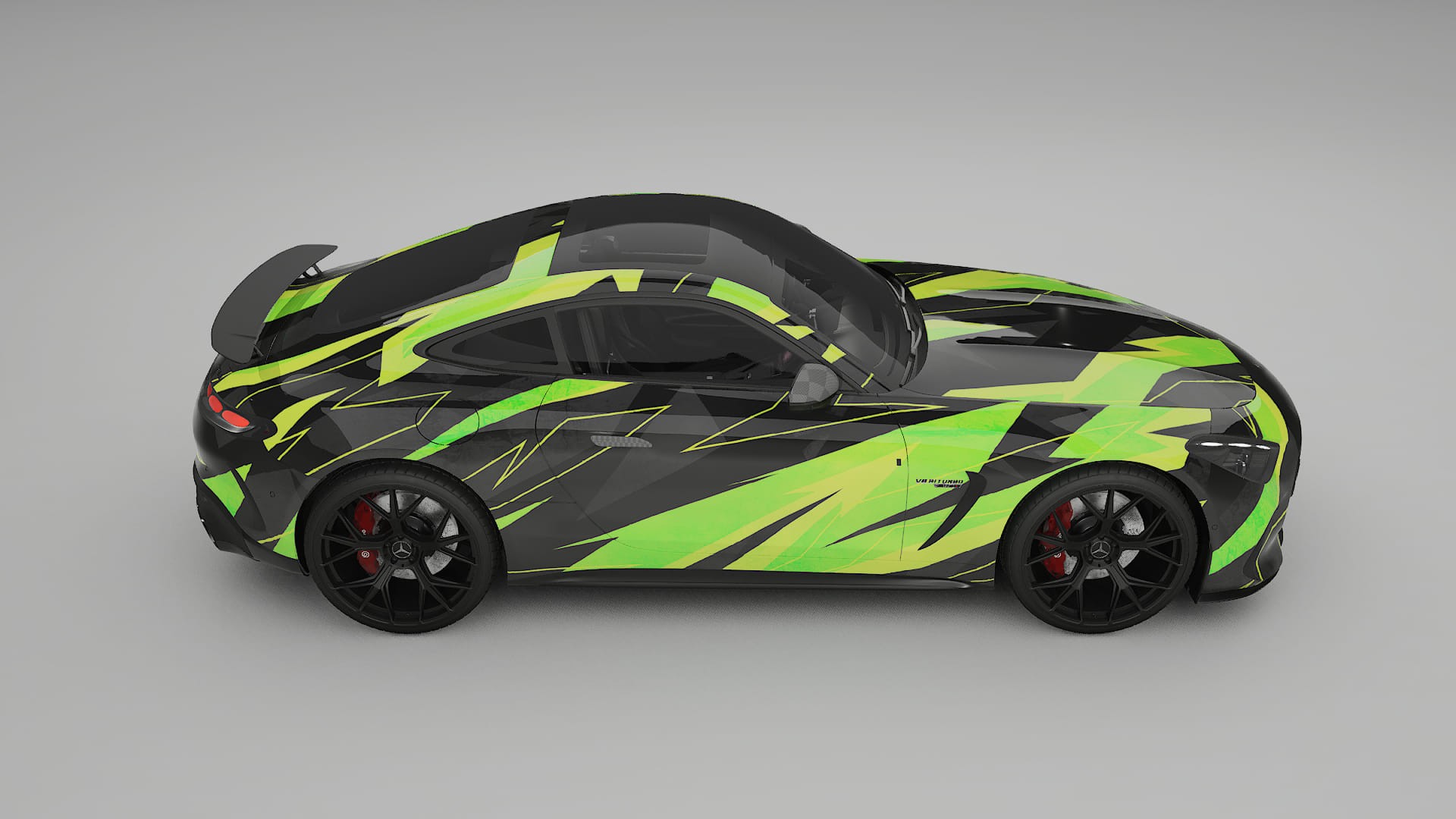 Mercedes AMG GT Coupe C192 NINJA TURTLES Designed Wrap PPF Kit – Printable Polyurethane Film