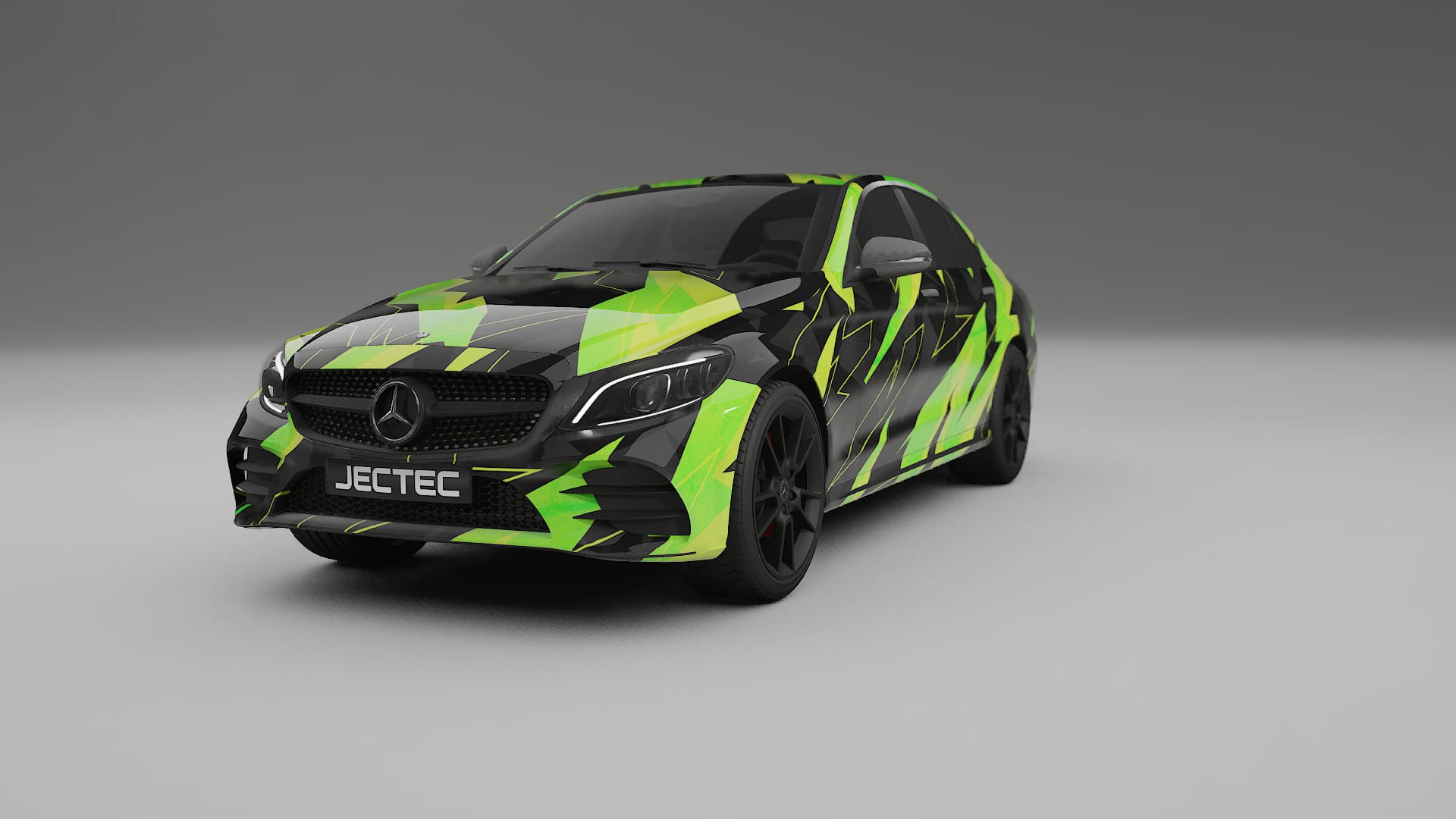 Mercedes C-class W205 AMG sedan NINJA TURTLES – Design-Wrap PPF-Kit aus bedruckbarer Polyurethanfolie