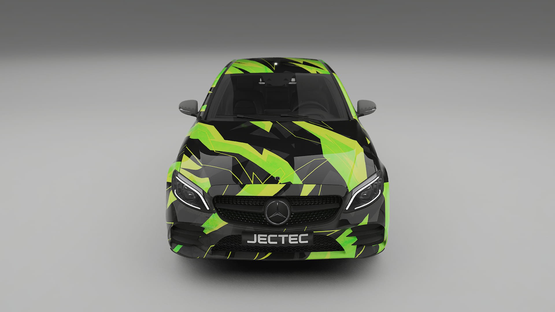 Mercedes C-class W205 AMG sedan NINJA TURTLES – Design-Wrap PPF-Kit aus bedruckbarer Polyurethanfolie