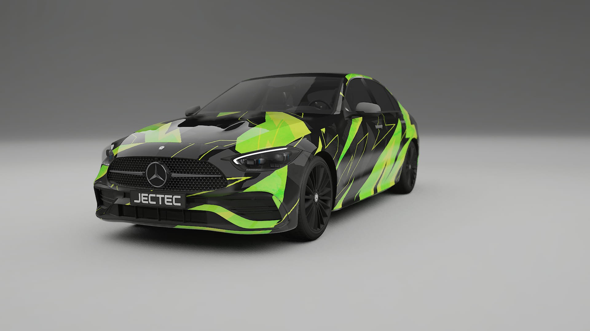 Mercedes C-class W206 NINJA TURTLES – Design-Wrap PPF-Kit aus bedruckbarer Polyurethanfolie