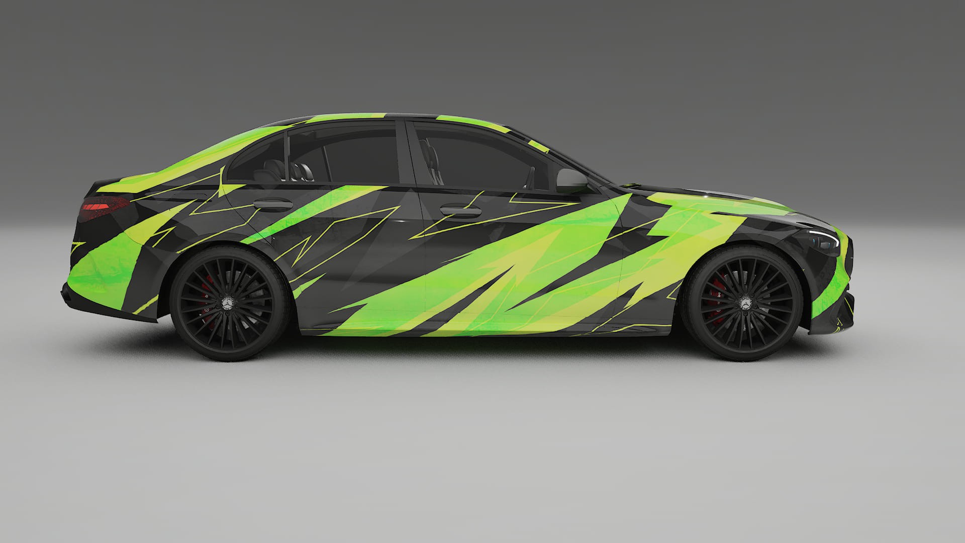 Mercedes C-class W206 NINJA TURTLES – Design-Wrap PPF-Kit aus bedruckbarer Polyurethanfolie