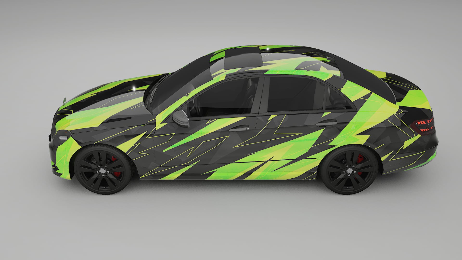 Mercedes E-class Sedan W212 Prefacelift pre-LCI NINJA TURTLES – Design-Wrap PPF-Kit aus bedruckbarer Polyurethanfolie