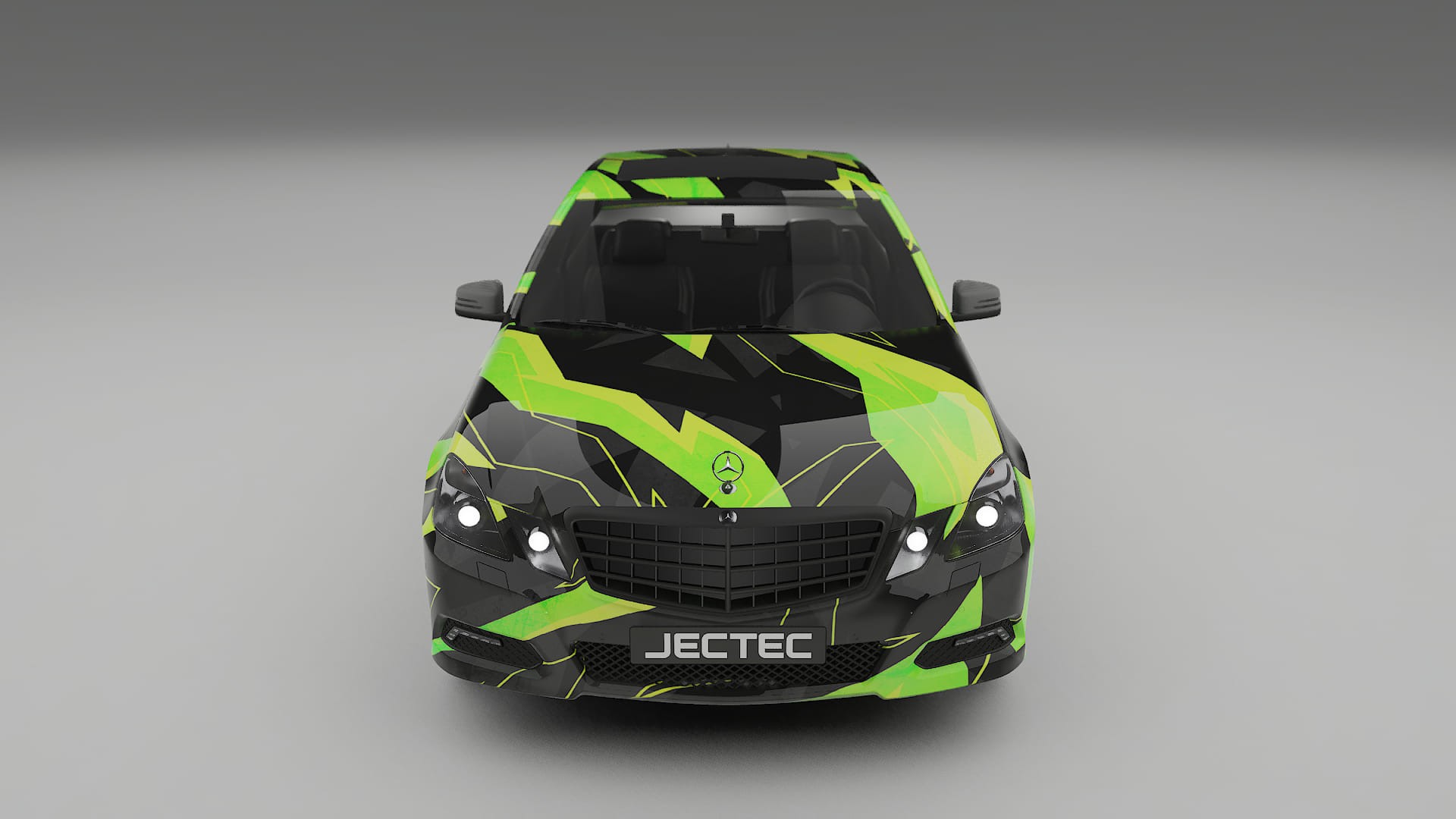 Mercedes E-class Sedan W212 Prefacelift pre-LCI NINJA TURTLES – Design-Wrap PPF-Kit aus bedruckbarer Polyurethanfolie