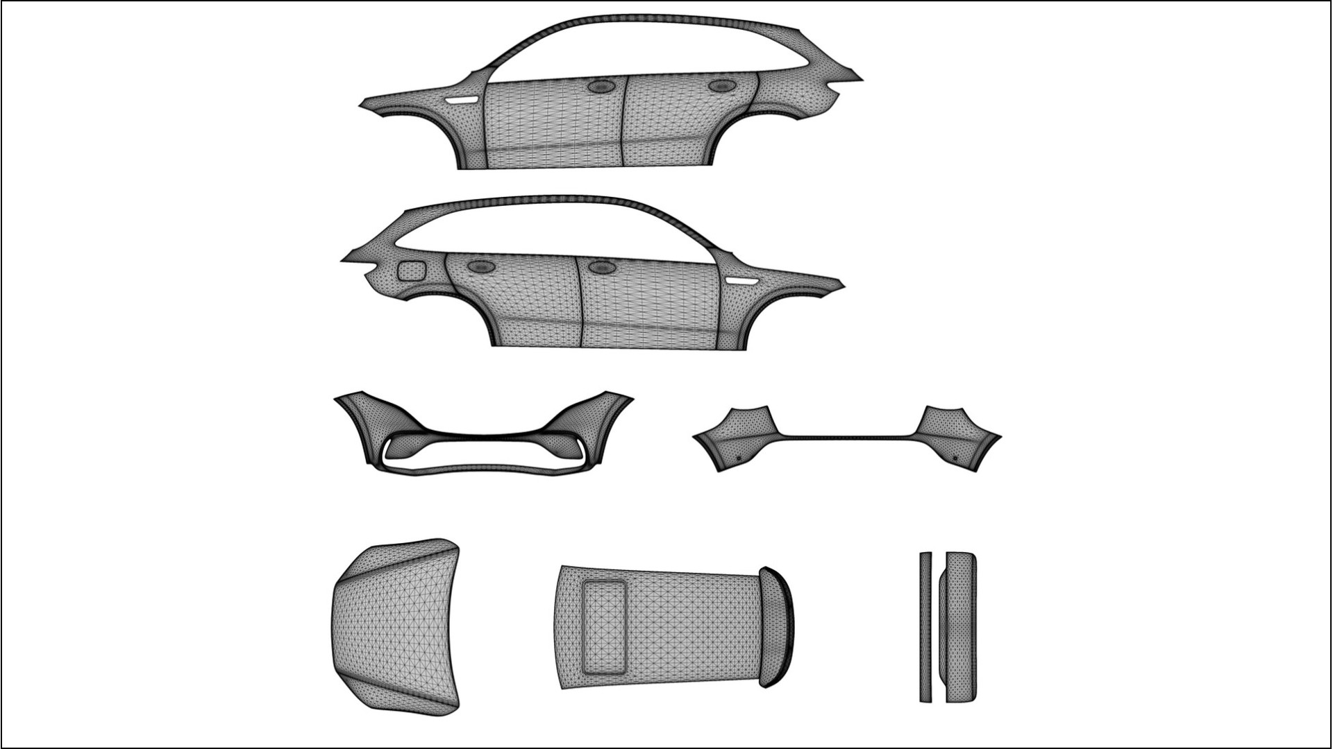 Mercedes EQC AMG NINJA TURTLES Designed Wrap PPF Kit – Printable Polyurethane Film 2