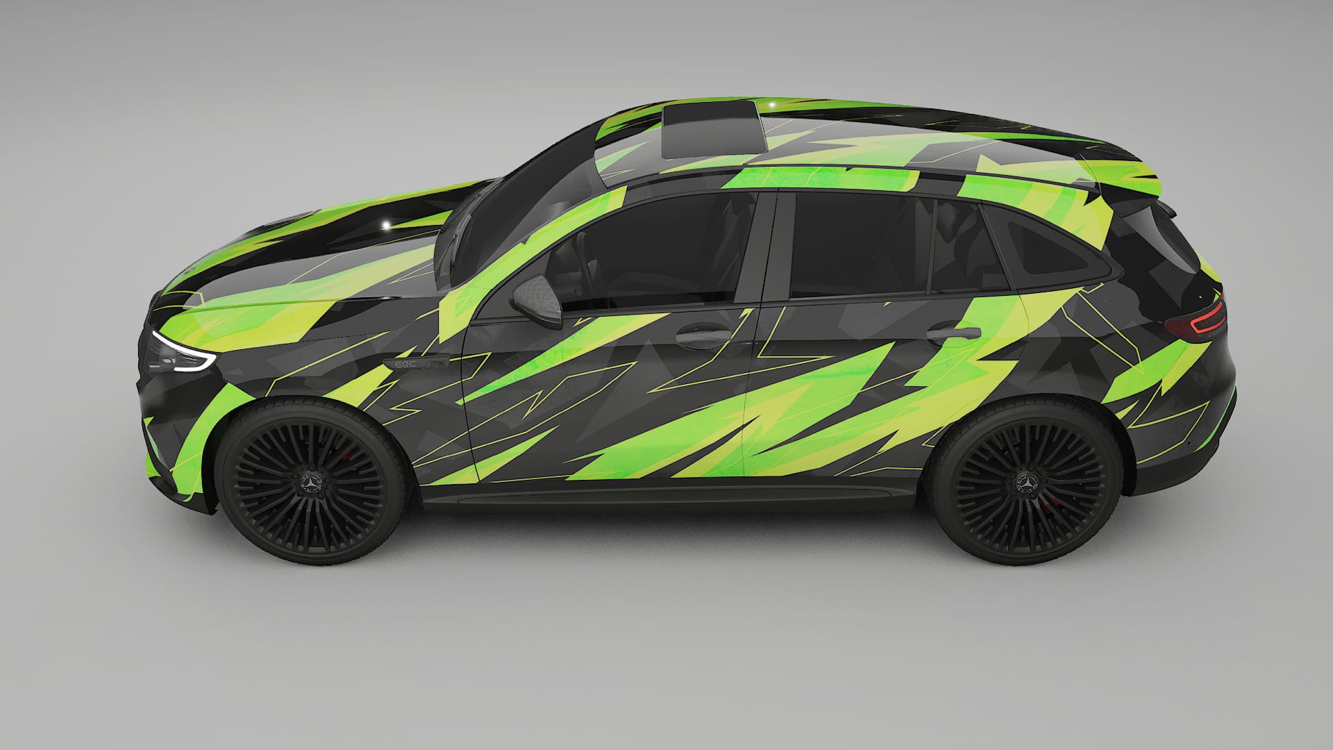 Mercedes EQC AMG NINJA TURTLES Designed Wrap PPF Kit – Printable Polyurethane Film