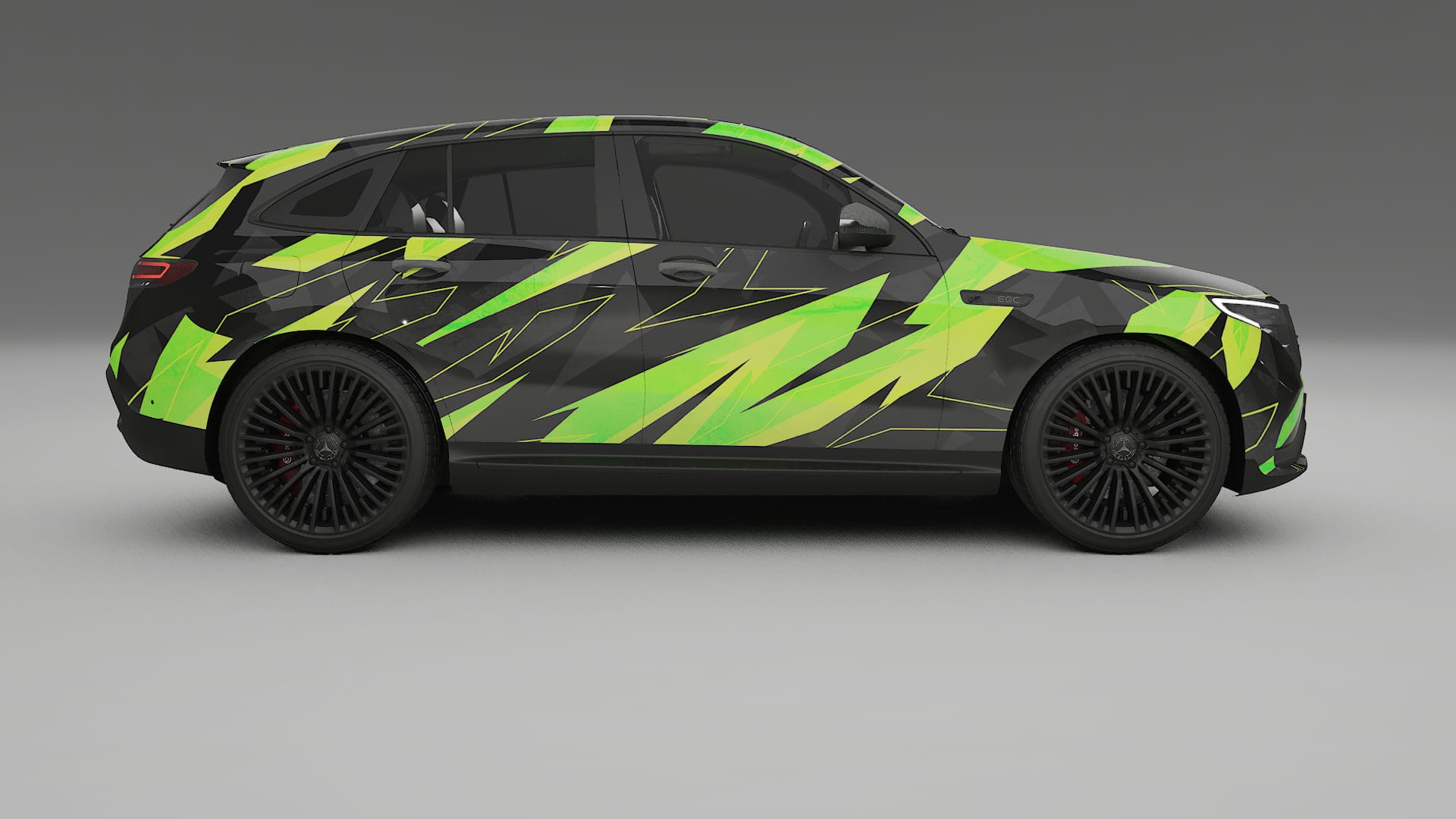 Mercedes EQC AMG NINJA TURTLES Designed Wrap PPF Kit – Printable Polyurethane Film