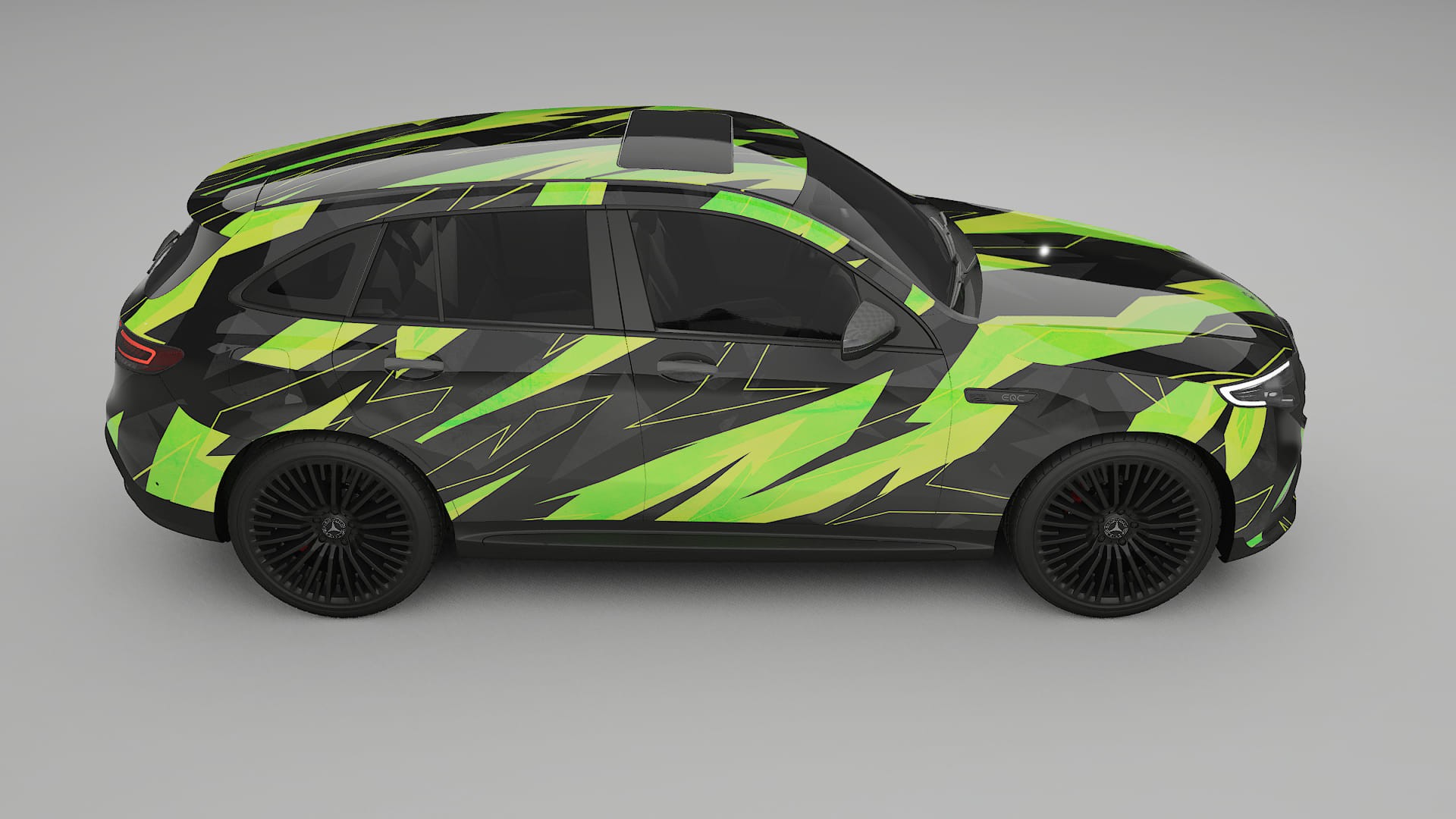 Mercedes EQC AMG NINJA TURTLES Designed Wrap PPF Kit – Printable Polyurethane Film