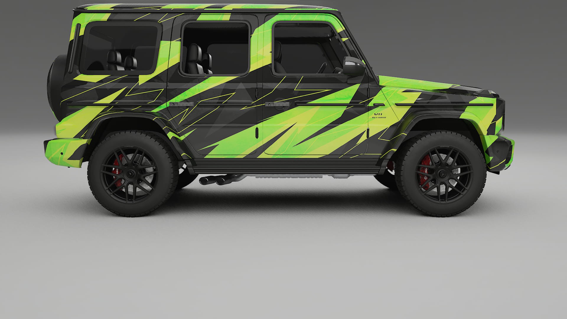 Mercedes G63 AMG W463A NINJA TURTLES – Design-Wrap PPF-Kit aus bedruckbarer Polyurethanfolie
