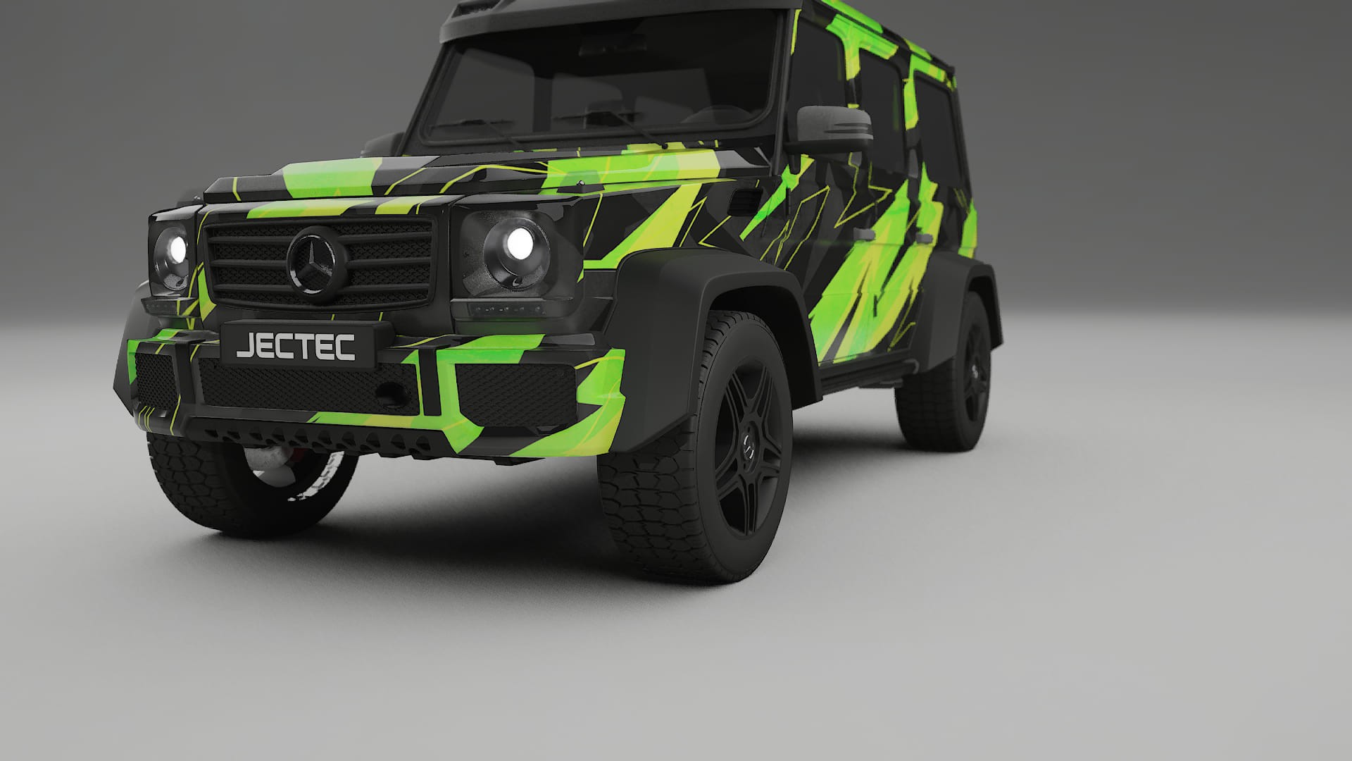 Mercedes G-class 4x4 W463 NINJA TURTLES – Design-Wrap PPF-Kit aus bedruckbarer Polyurethanfolie