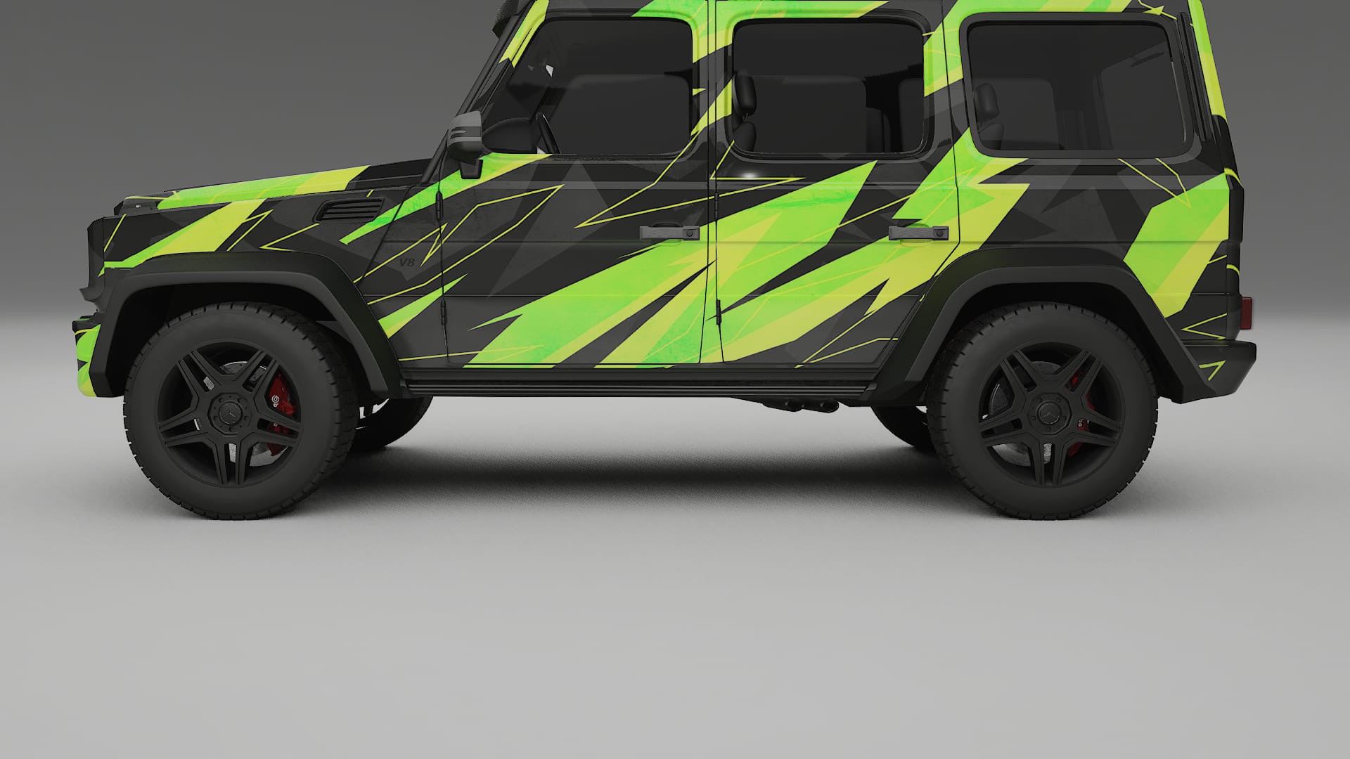 Mercedes G-class 4x4 W463 NINJA TURTLES – Design-Wrap PPF-Kit aus bedruckbarer Polyurethanfolie