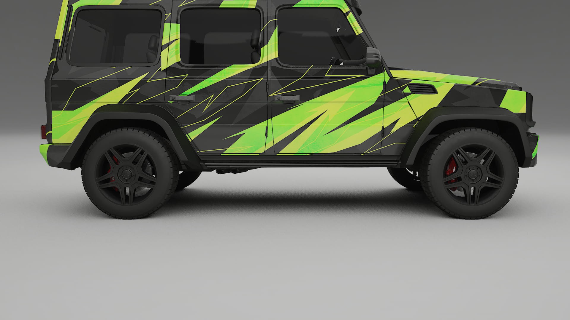 Mercedes G-class 4x4 W463 NINJA TURTLES Designed Wrap PPF Kit – Printable Polyurethane Film