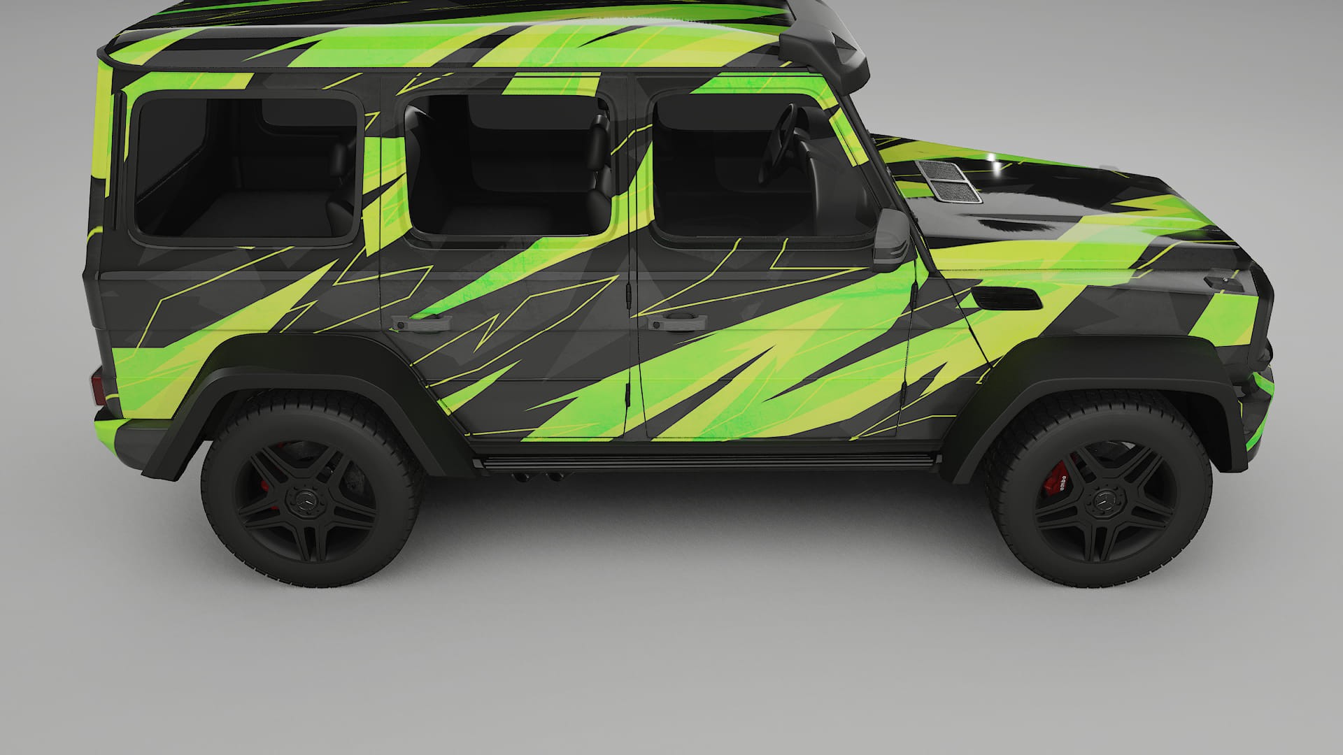 Mercedes G-class 4x4 W463 NINJA TURTLES Designed Wrap PPF Kit – Printable Polyurethane Film