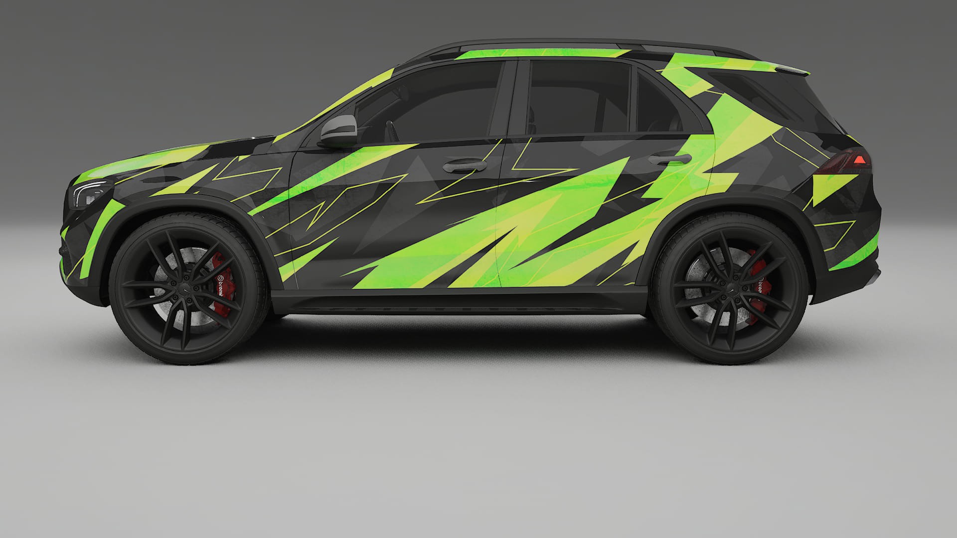 Mercedes GLE W167 NINJA TURTLES – Design-Wrap PPF-Kit aus bedruckbarer Polyurethanfolie