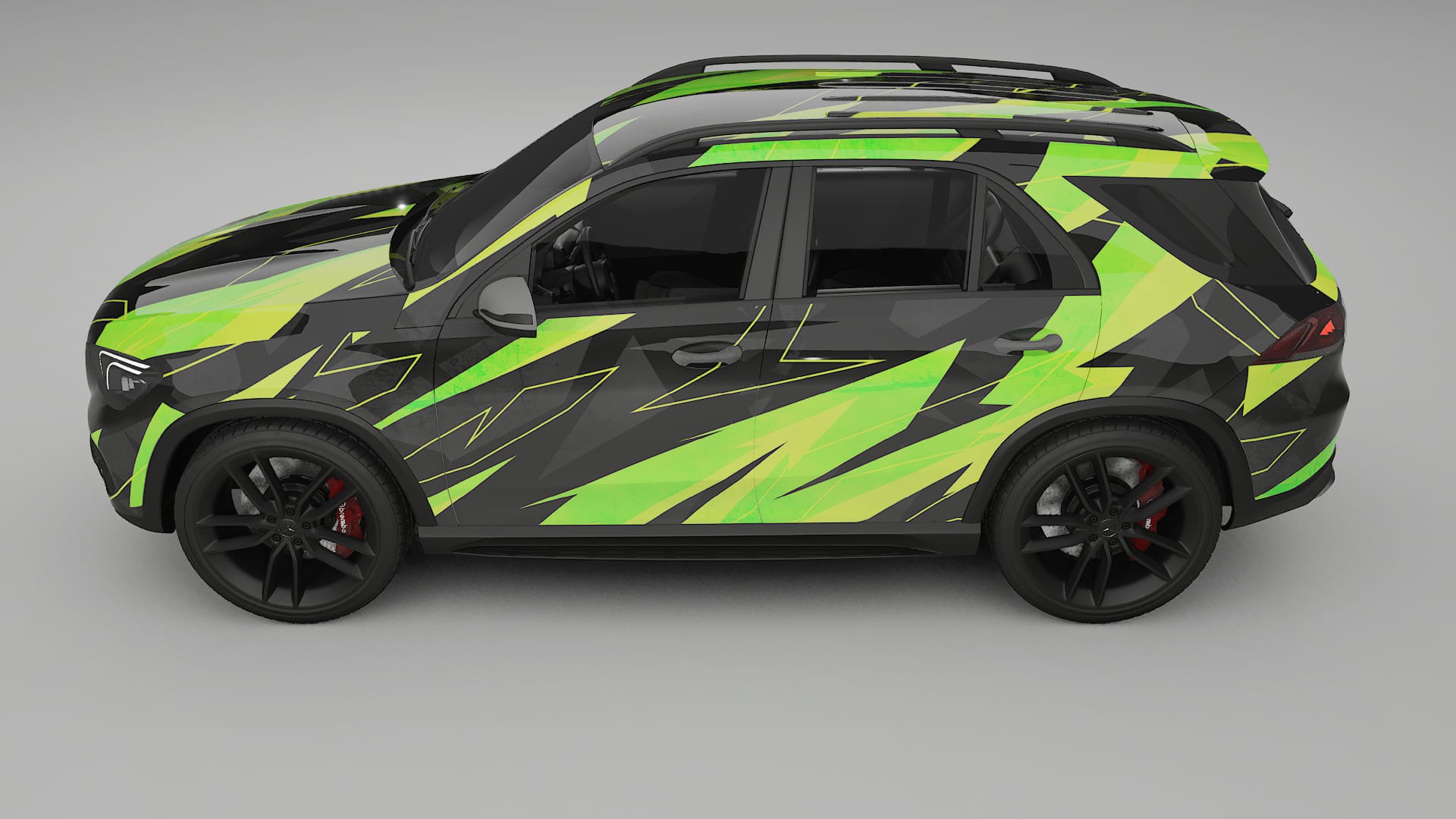 Mercedes GLE W167 NINJA TURTLES – Design-Wrap PPF-Kit aus bedruckbarer Polyurethanfolie