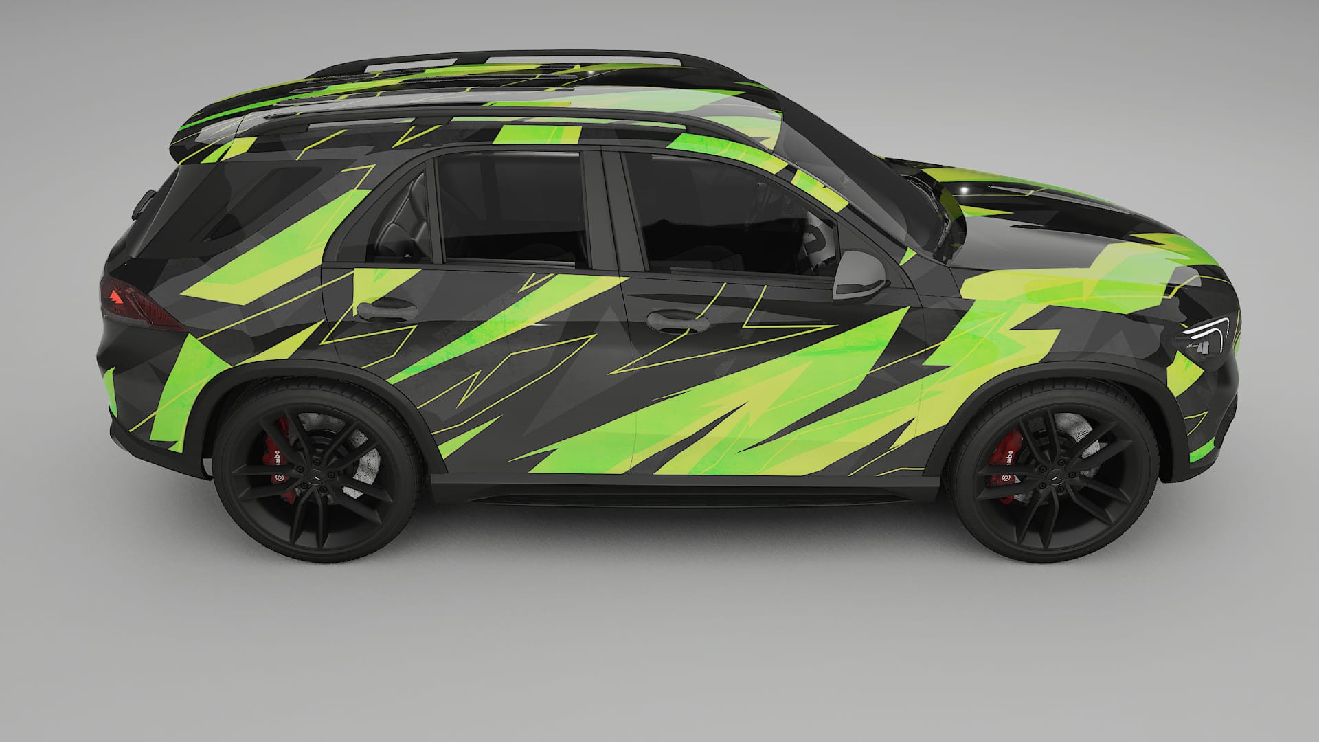 Mercedes GLE W167 NINJA TURTLES Designed Wrap PPF Kit – Printable Polyurethane Film