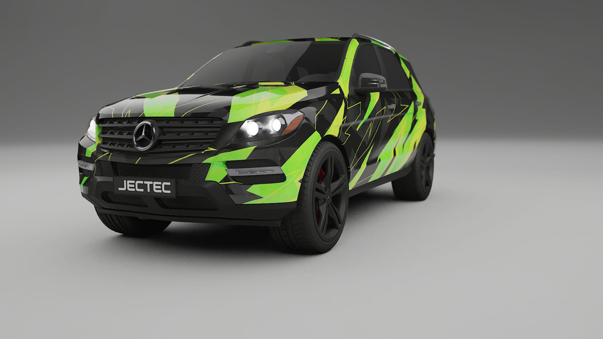Mercedes M-class W166 NINJA TURTLES – Design-Wrap PPF-Kit aus bedruckbarer Polyurethanfolie