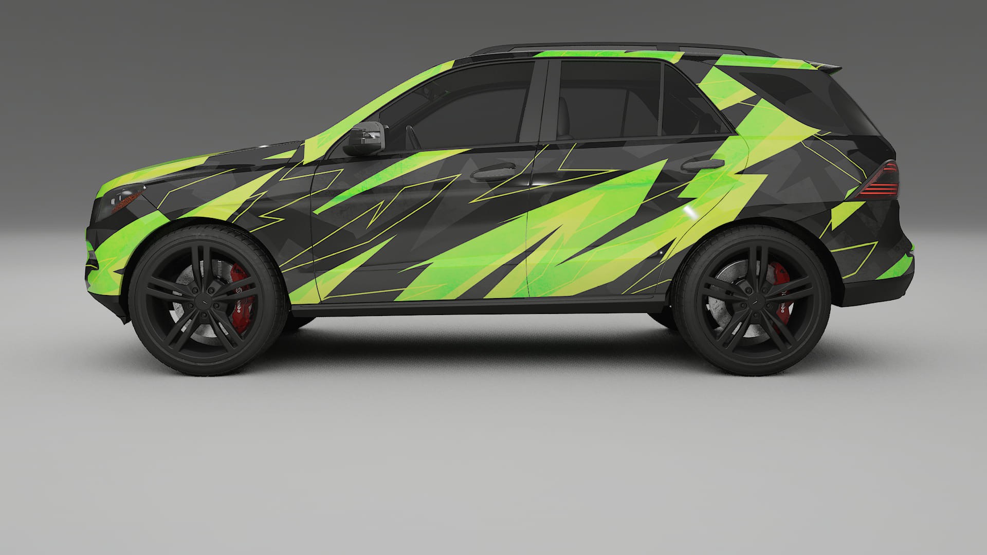 Mercedes M-class W166 NINJA TURTLES – Design-Wrap PPF-Kit aus bedruckbarer Polyurethanfolie