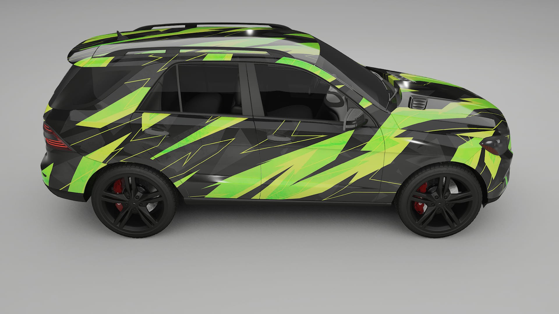 Mercedes M-class W166 NINJA TURTLES – Design-Wrap PPF-Kit aus bedruckbarer Polyurethanfolie