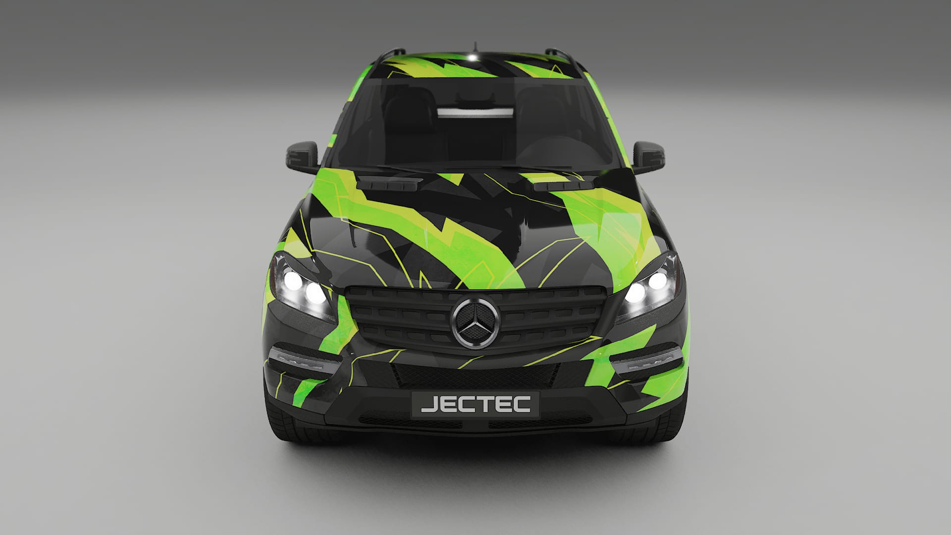 Mercedes M-class W166 NINJA TURTLES – Design-Wrap PPF-Kit aus bedruckbarer Polyurethanfolie
