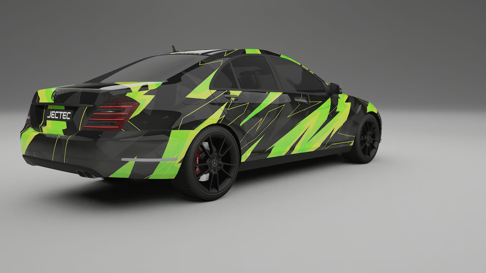 Mercedes S-class W221 facelift LCI NINJA TURTLES – Design-Wrap PPF-Kit aus bedruckbarer Polyurethanfolie
