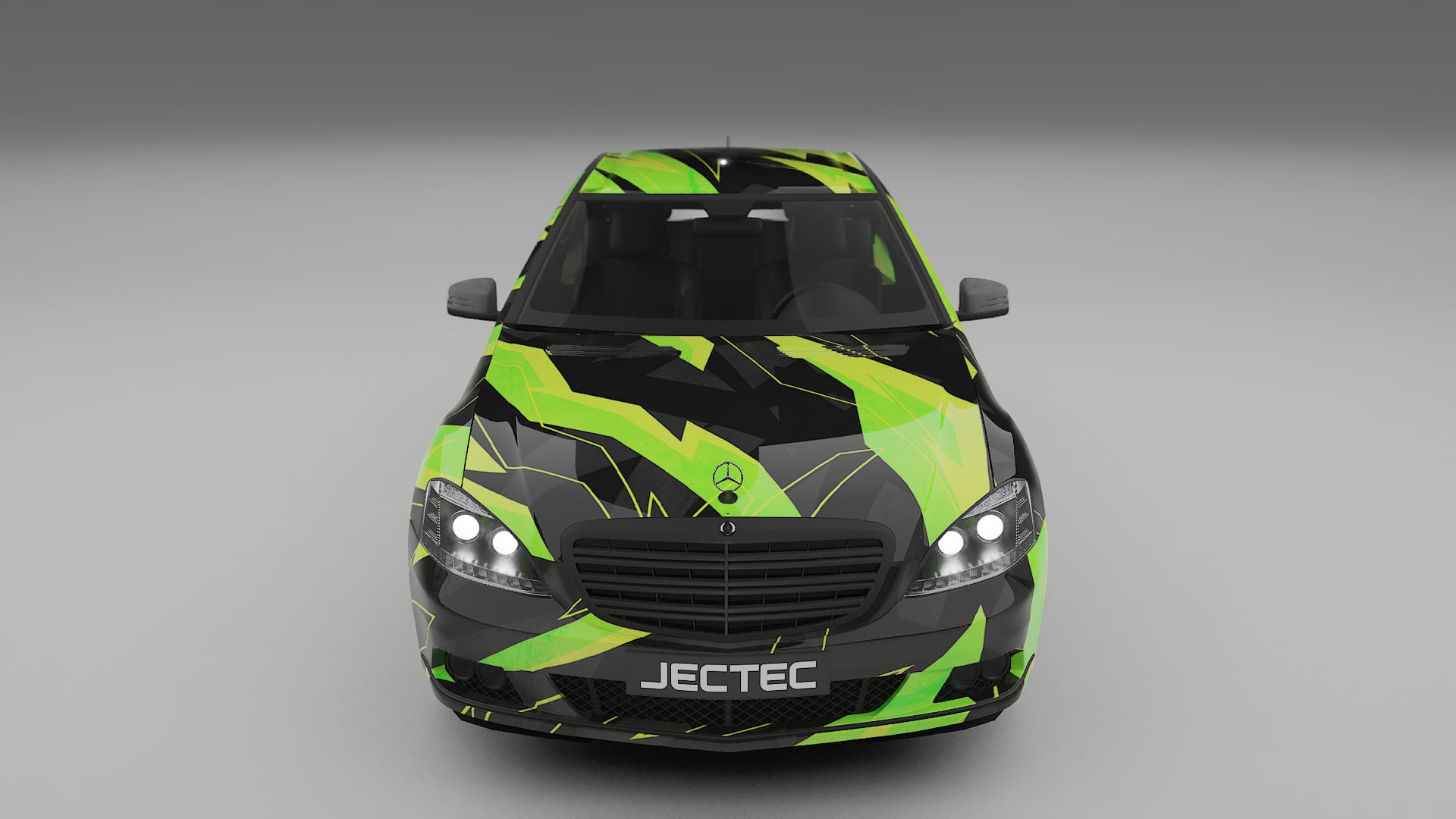 Mercedes S-class W221 facelift LCI NINJA TURTLES Designed Wrap PPF Kit – Printable Polyurethane Film